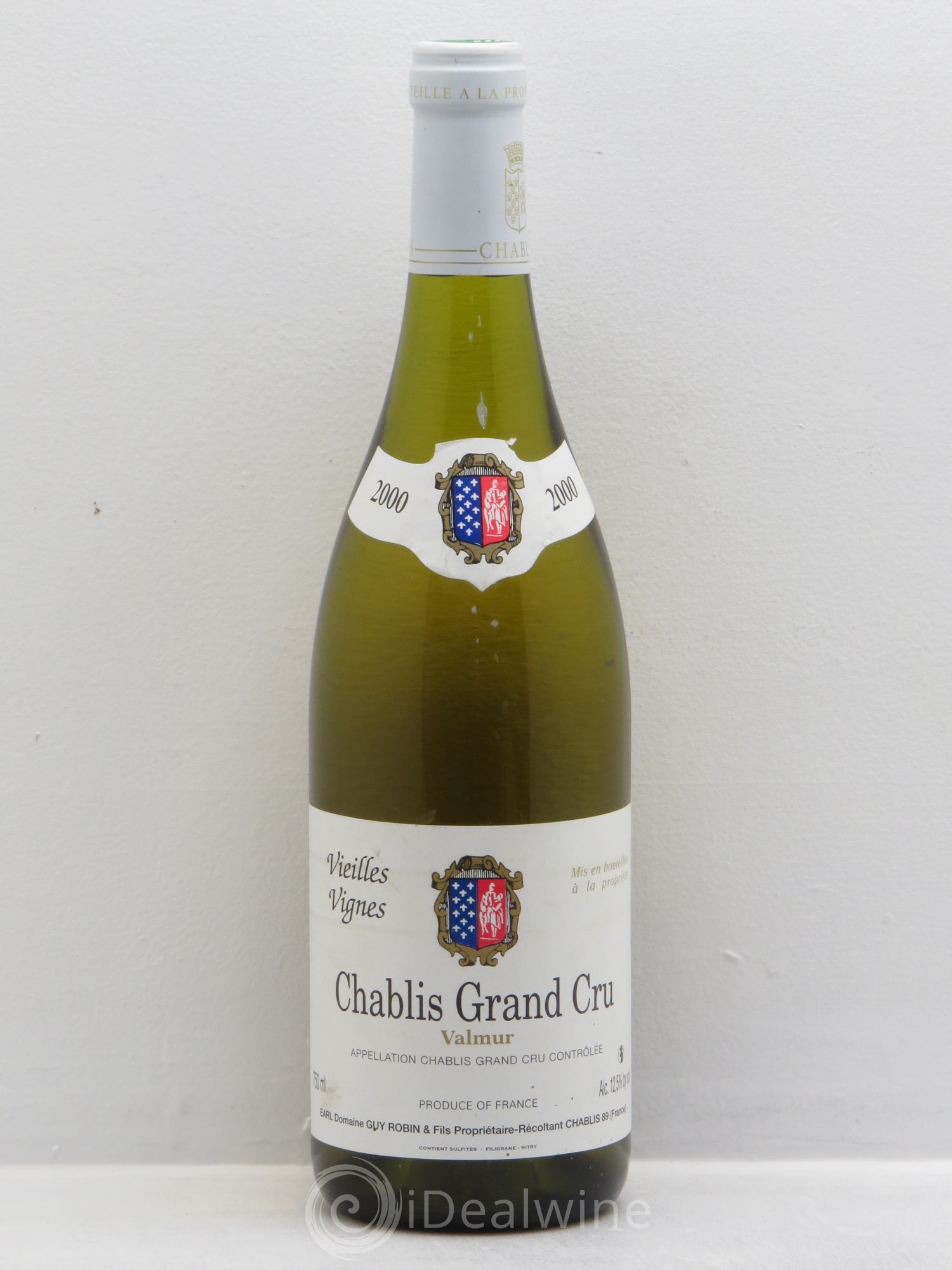 Chablis Grand Cru Vieilles vignes Guy Robin (sans prix de réserve) 2000 - Posten von 1 Flasche - 0