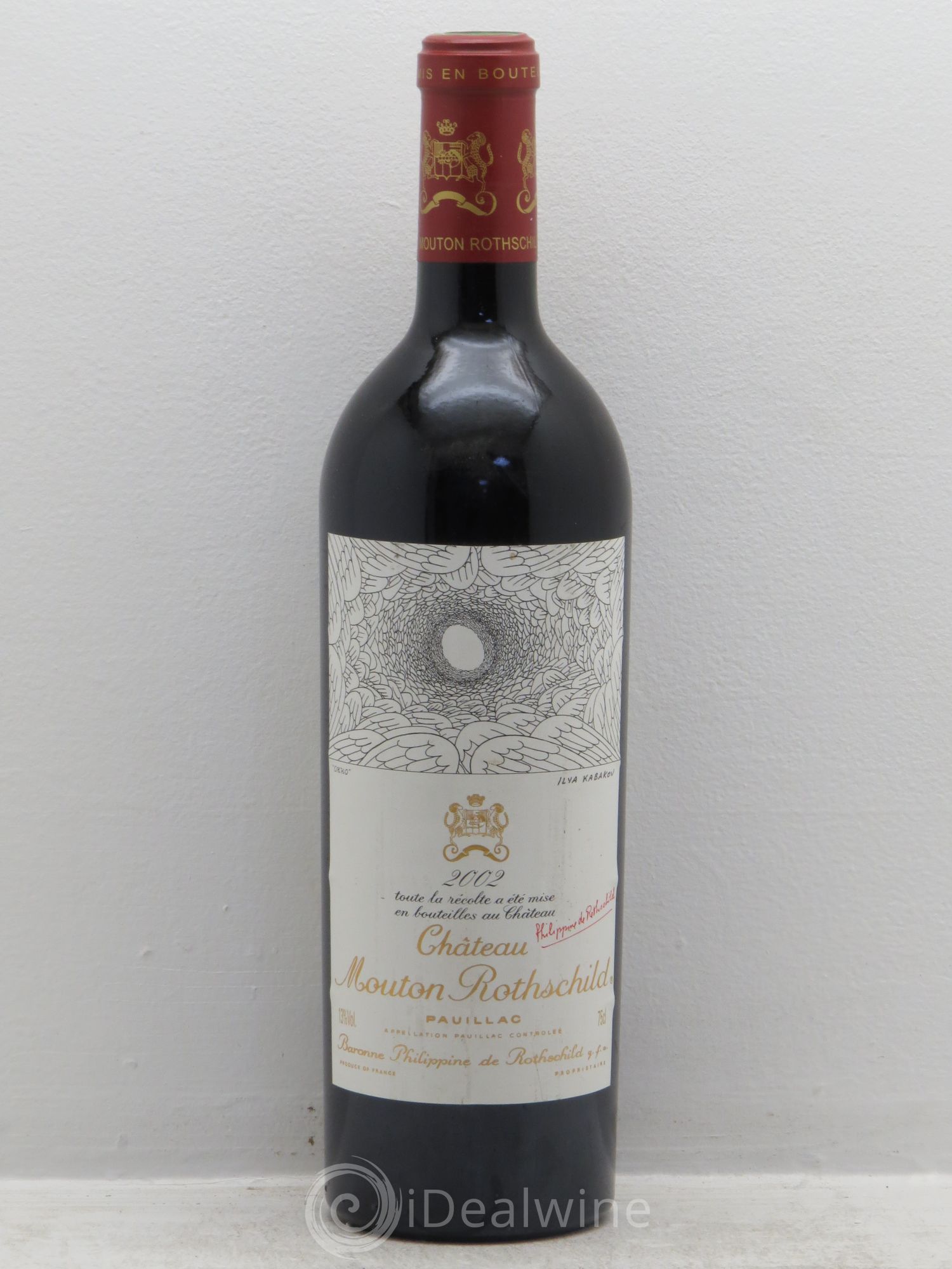 Château Mouton Rothschild 1er Grand Cru Classé (sans prix de réserve) 2002 - Lot de 1 bouteille - 0