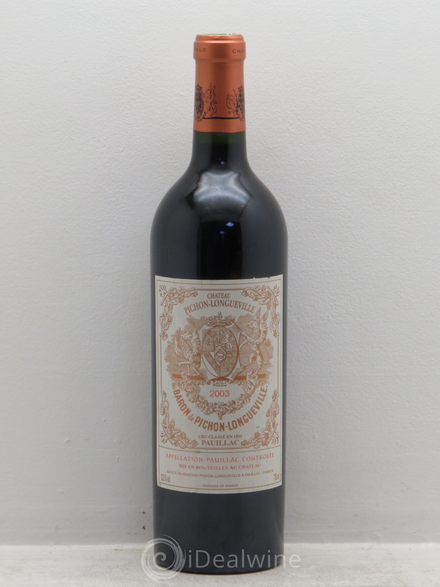 Pichon Longueville Baron 2ème Grand Cru Classé (sans prix de réserve) 2003 - Lot de 1 bouteille - 0