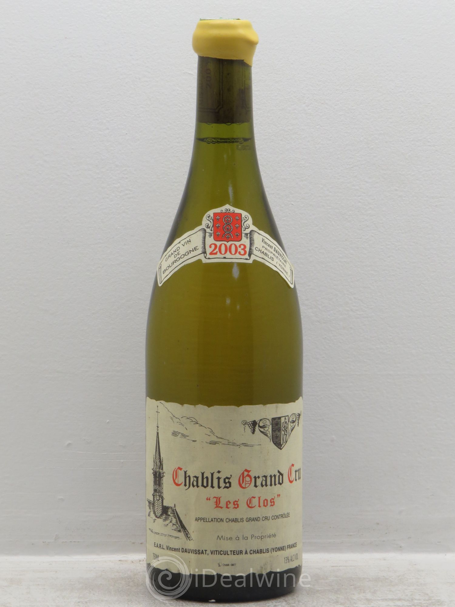 Chablis Grand Cru Les Clos Vincent Dauvissat (Domaine) (sans prix de réserve) 2003 - Lot de 1 bouteille - 0