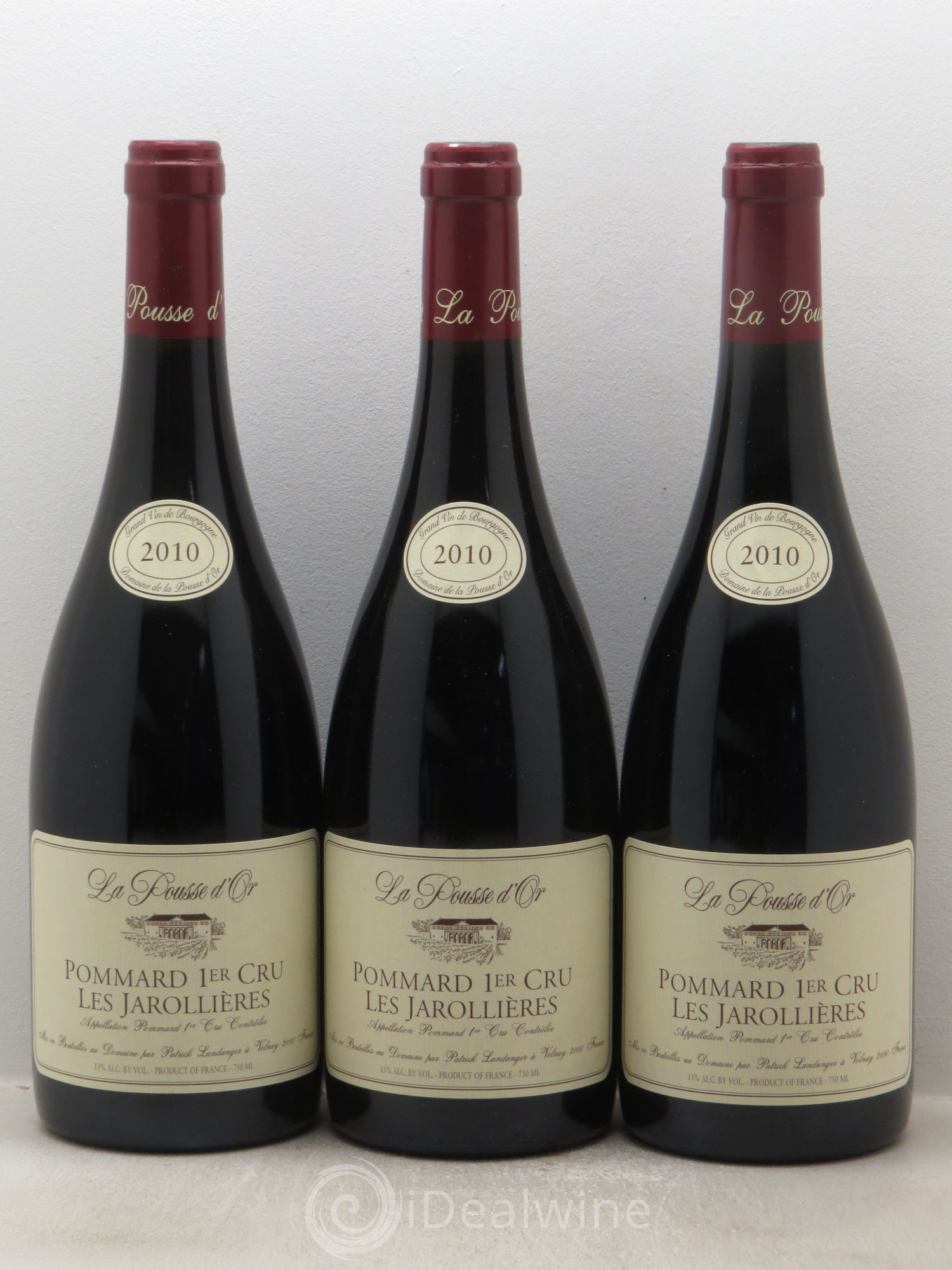 Pommard 1er Cru Les Jarollières La Pousse d'Or (Domaine de) 2010 - Lot de 3 bouteilles - 0