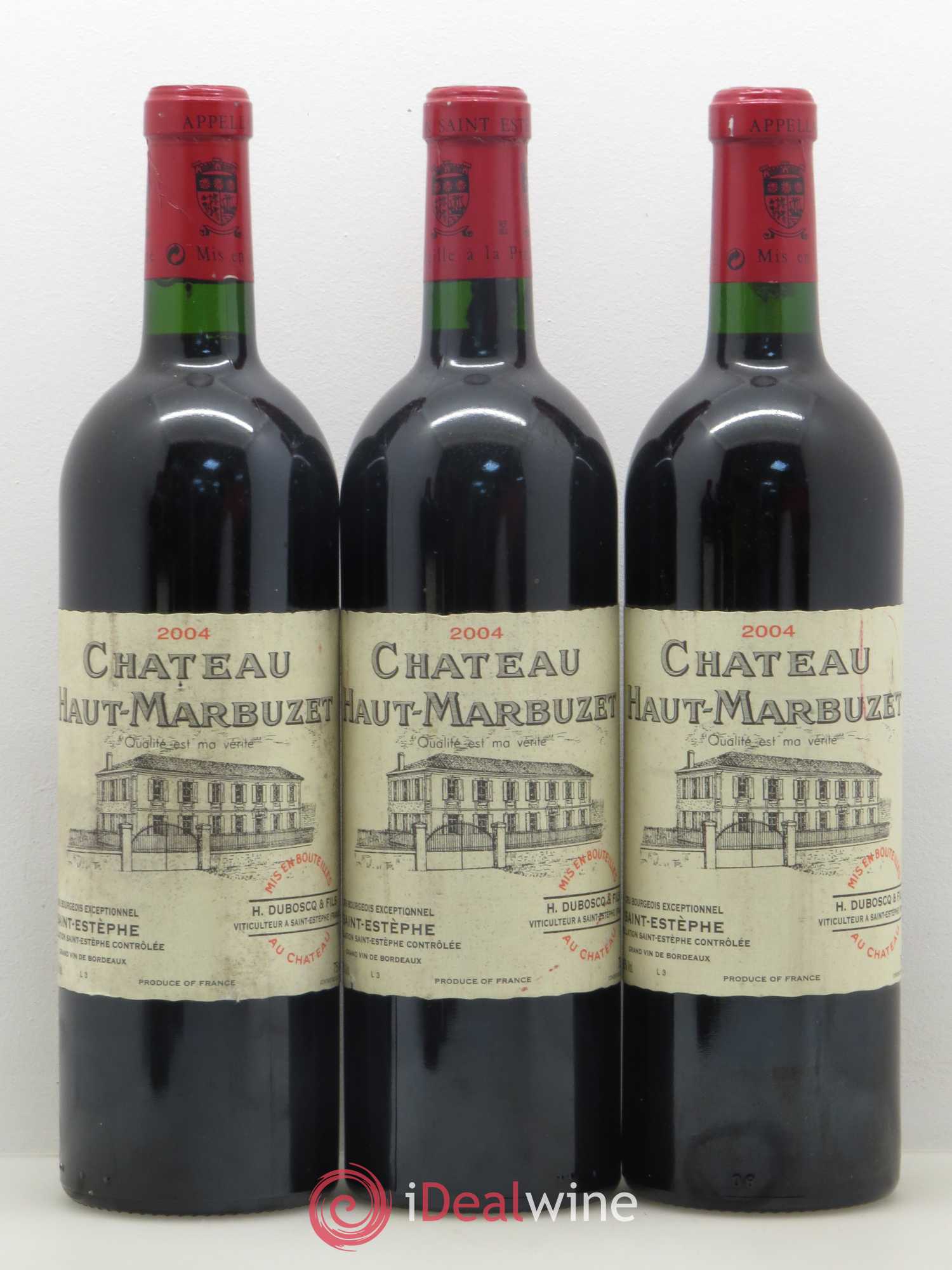 Château Haut Marbuzet 2004 - Lot de 6 bouteilles - 1