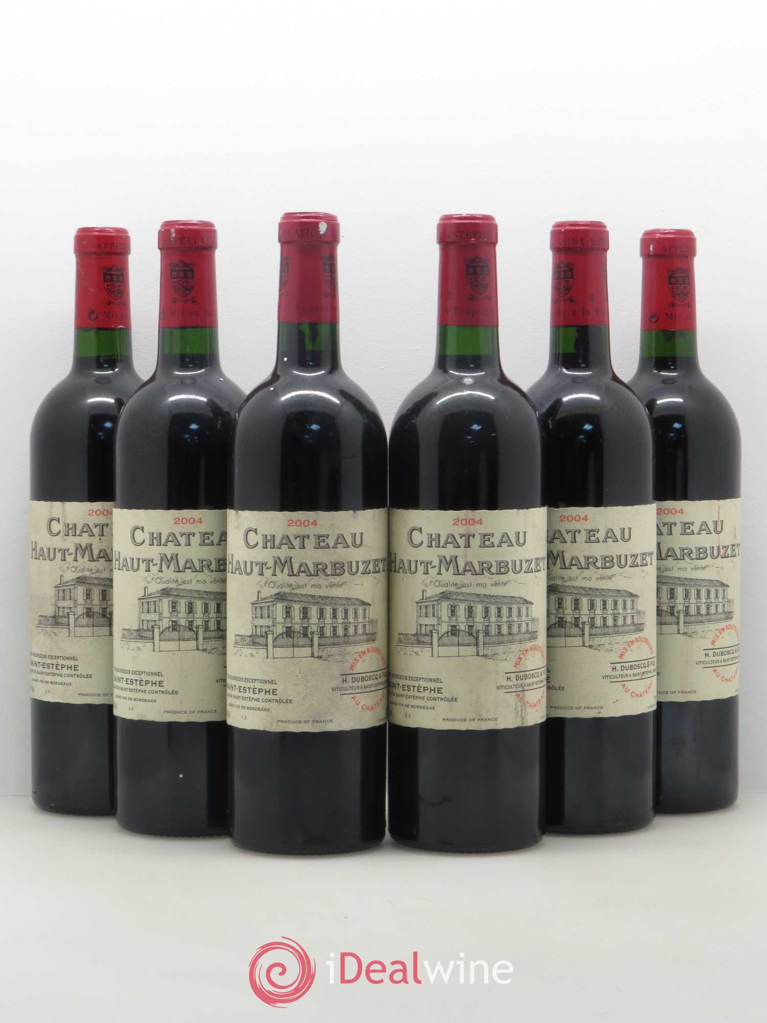 Château Haut Marbuzet 2004 - Lot de 6 bouteilles - 0