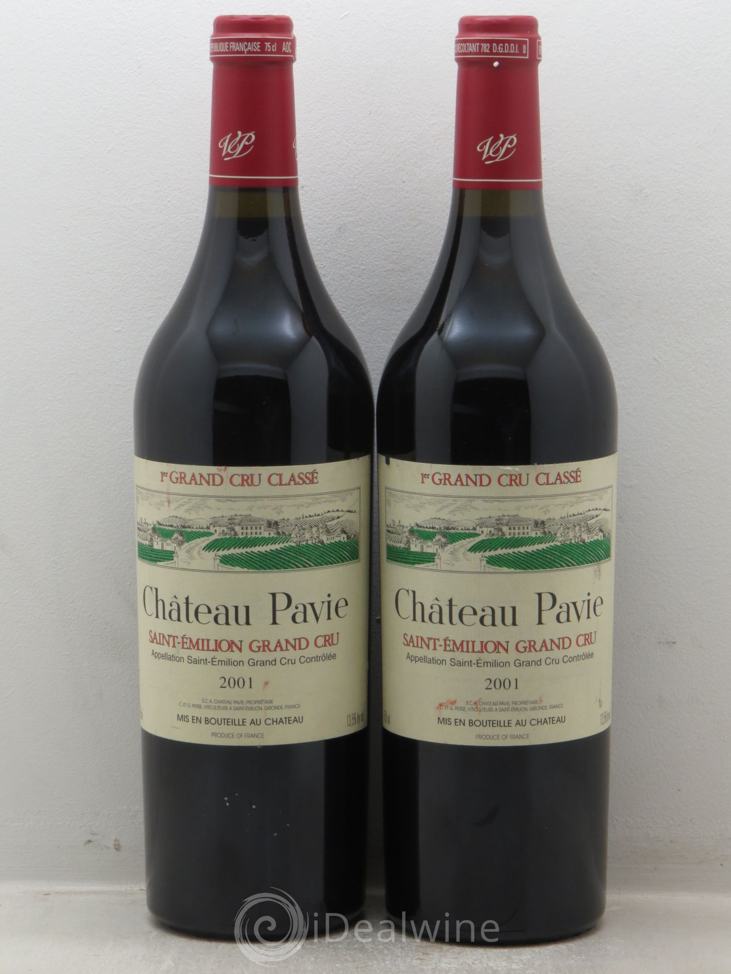 Château Pavie 1er Grand Cru Classé A 2001 - Lot de 2 bouteilles - 0