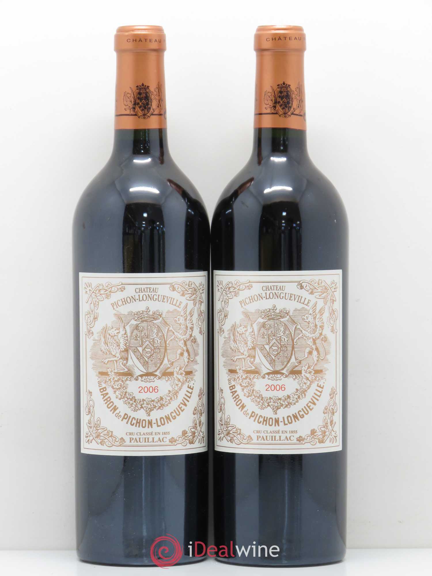 Pichon Longueville Baron 2ème Grand Cru Classé 2006 - Lot de 2 bouteilles - 0