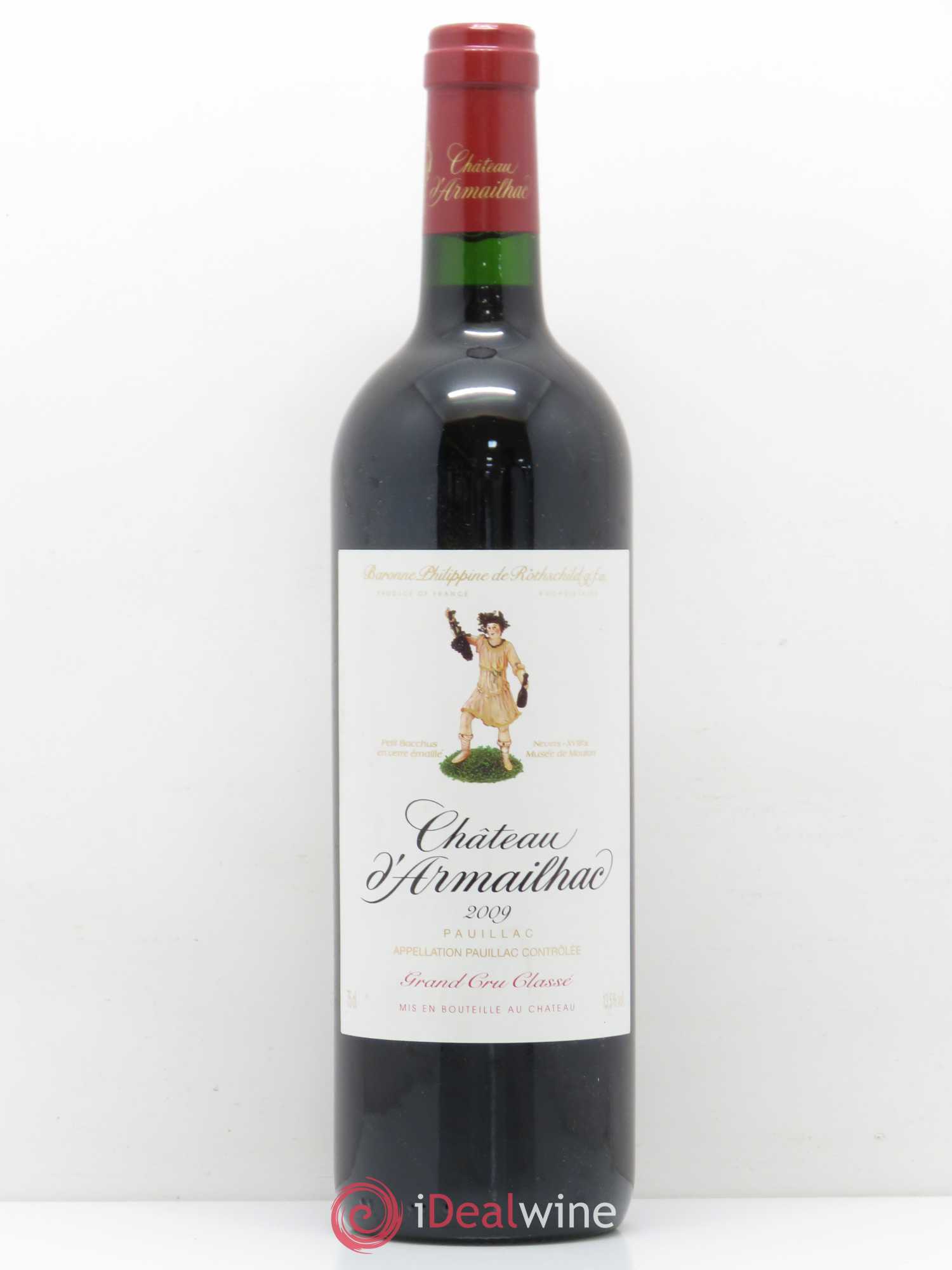 Château d' Armailhac - Mouton Baron(ne) Philippe 5ème Grand Cru Classé 2009 - Lot de 1 bouteille - 0