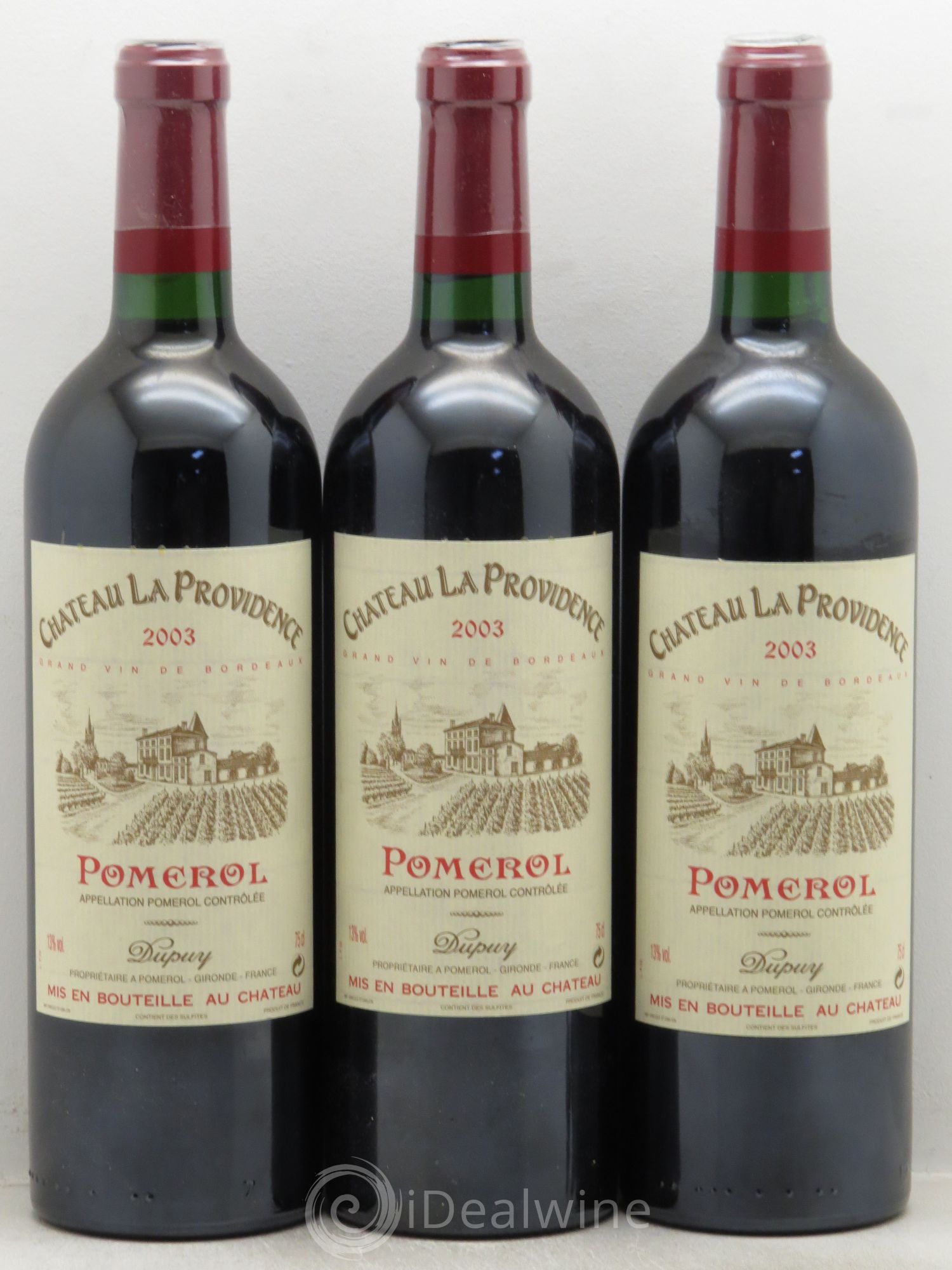 Château Providence (La Providence) 2003 - Lot de 3 bouteilles - 0