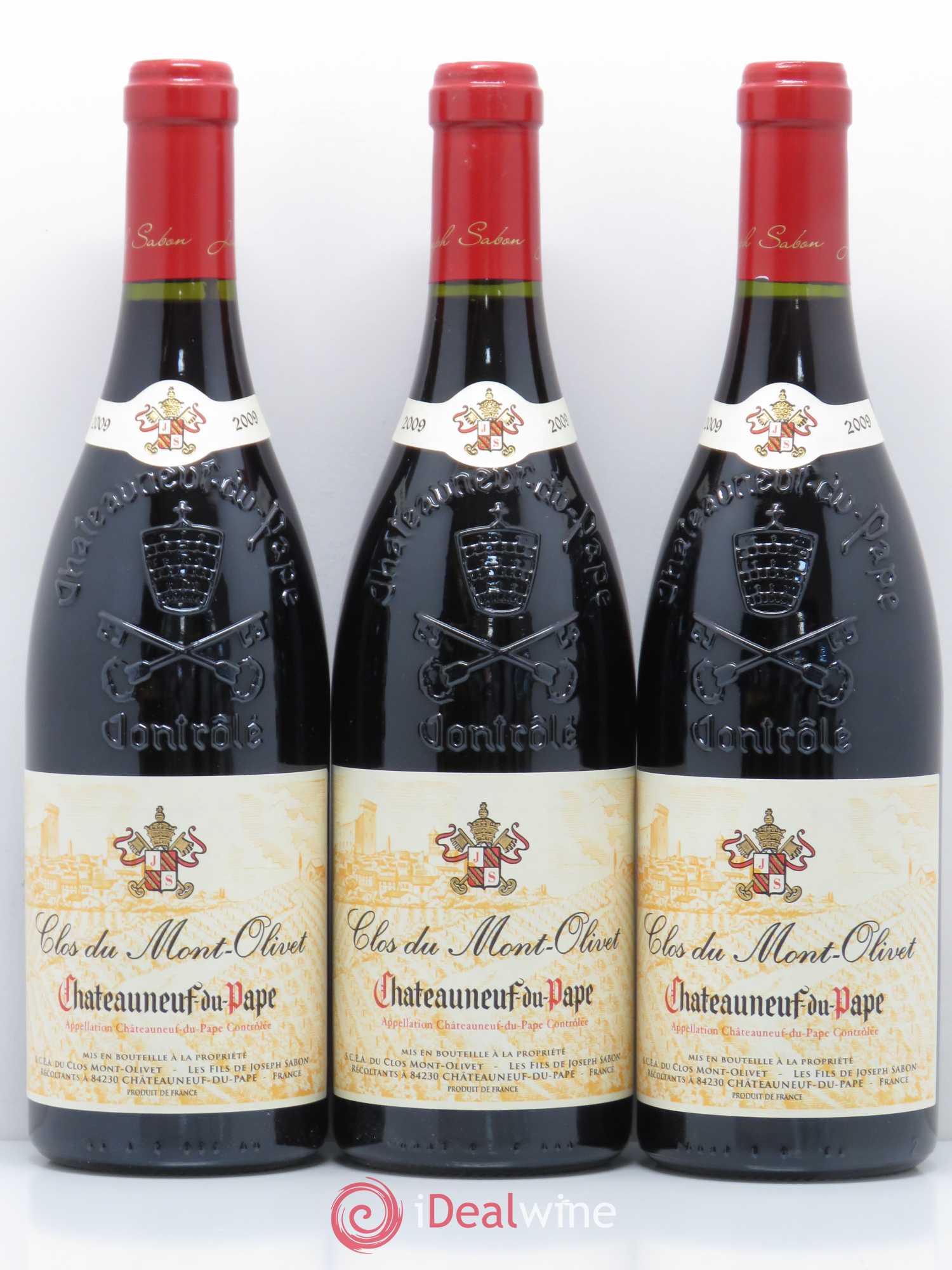 Châteauneuf-du-Pape Clos du Mont-Olivet 2009 - Lot de 3 bouteilles - 0