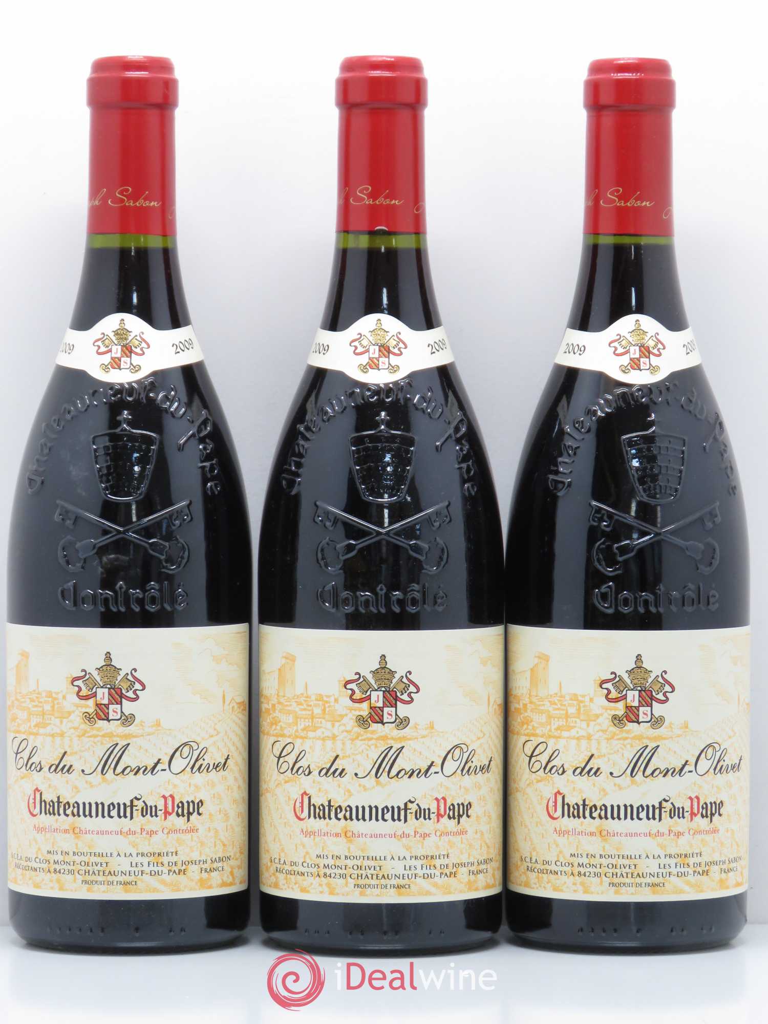 Châteauneuf-du-Pape Clos du Mont-Olivet 2009 - Lot de 3 bouteilles - 0