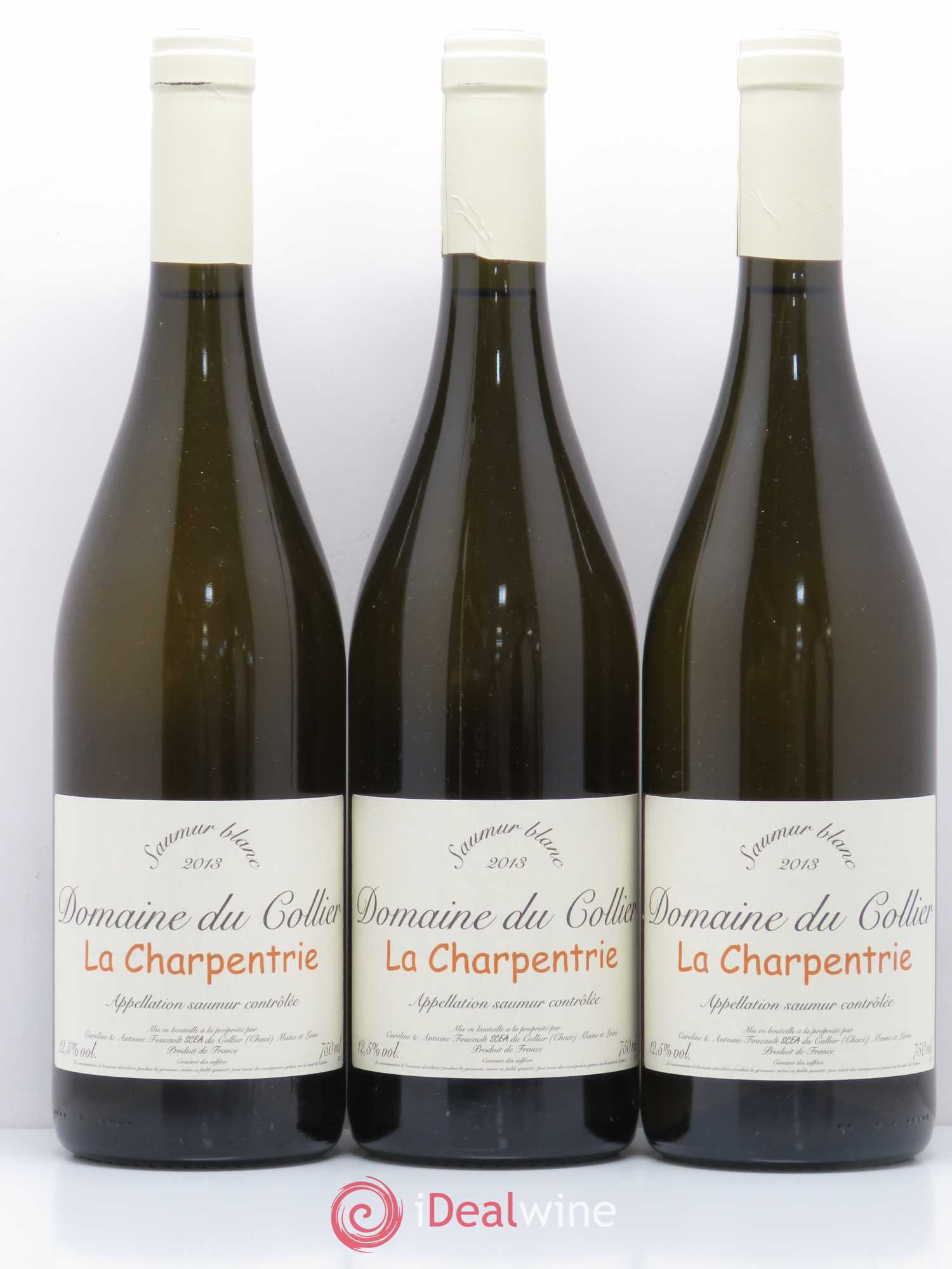 Saumur La Charpentrie Domaine du Collier 2013 - Lot de 3 bouteilles - 0