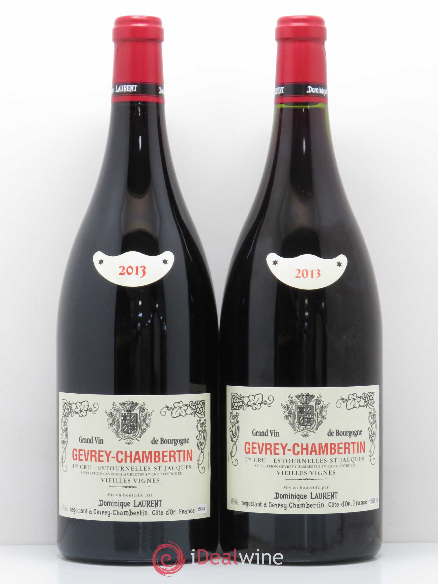 Gevrey-Chambertin 1er cru Estournelle Saint Jacques Dominique Laurent 2013 - Posten von 2 Magnum - 0