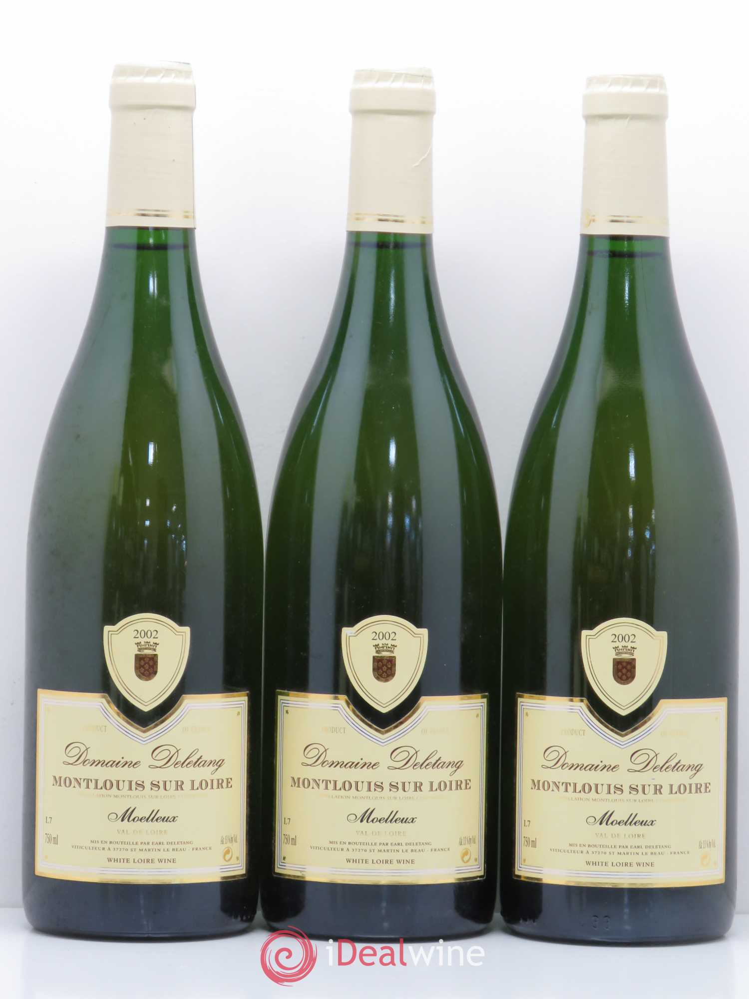 Montlouis-sur-Loire Domaine Stéphane Deletang 2002 - Lotto di 5 bottiglie - 1