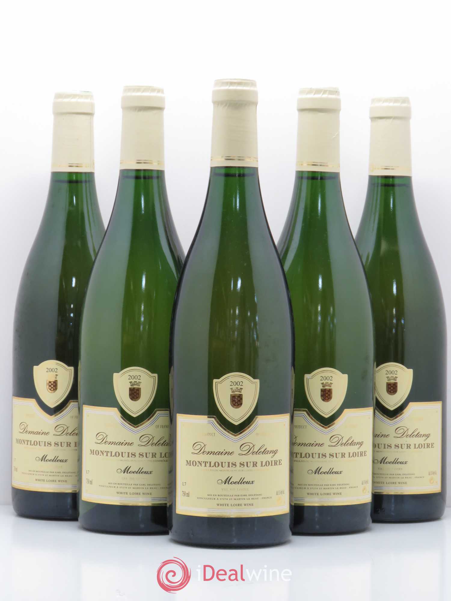Montlouis-sur-Loire Domaine Stéphane Deletang 2002 - Lotto di 5 bottiglie - 0