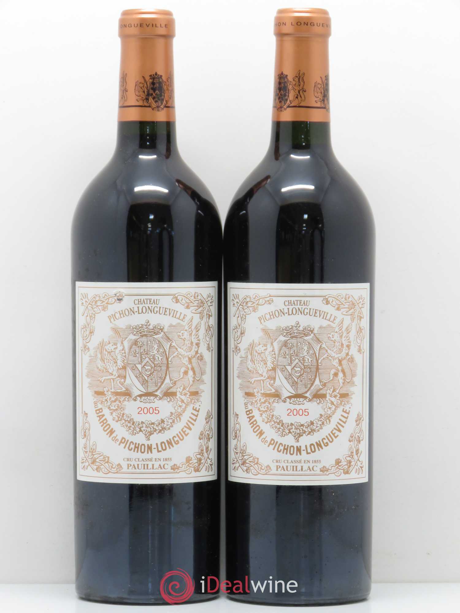 Pichon Longueville Baron 2ème Grand Cru Classé 2005 - Lot de 2 bouteilles - 0