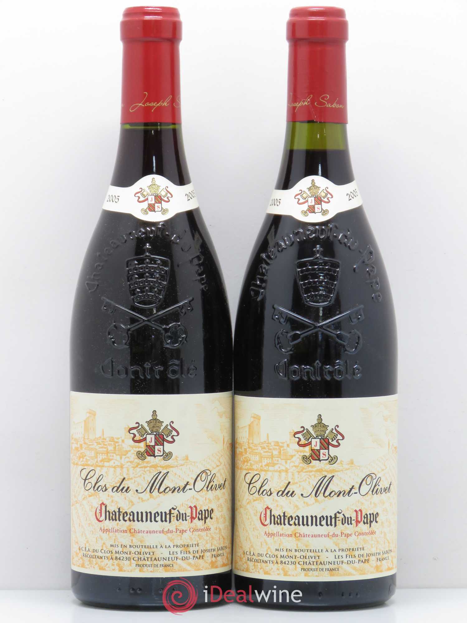 Châteauneuf-du-Pape Clos du Mont-Olivet 2005 - Lot de 2 bouteilles - 0