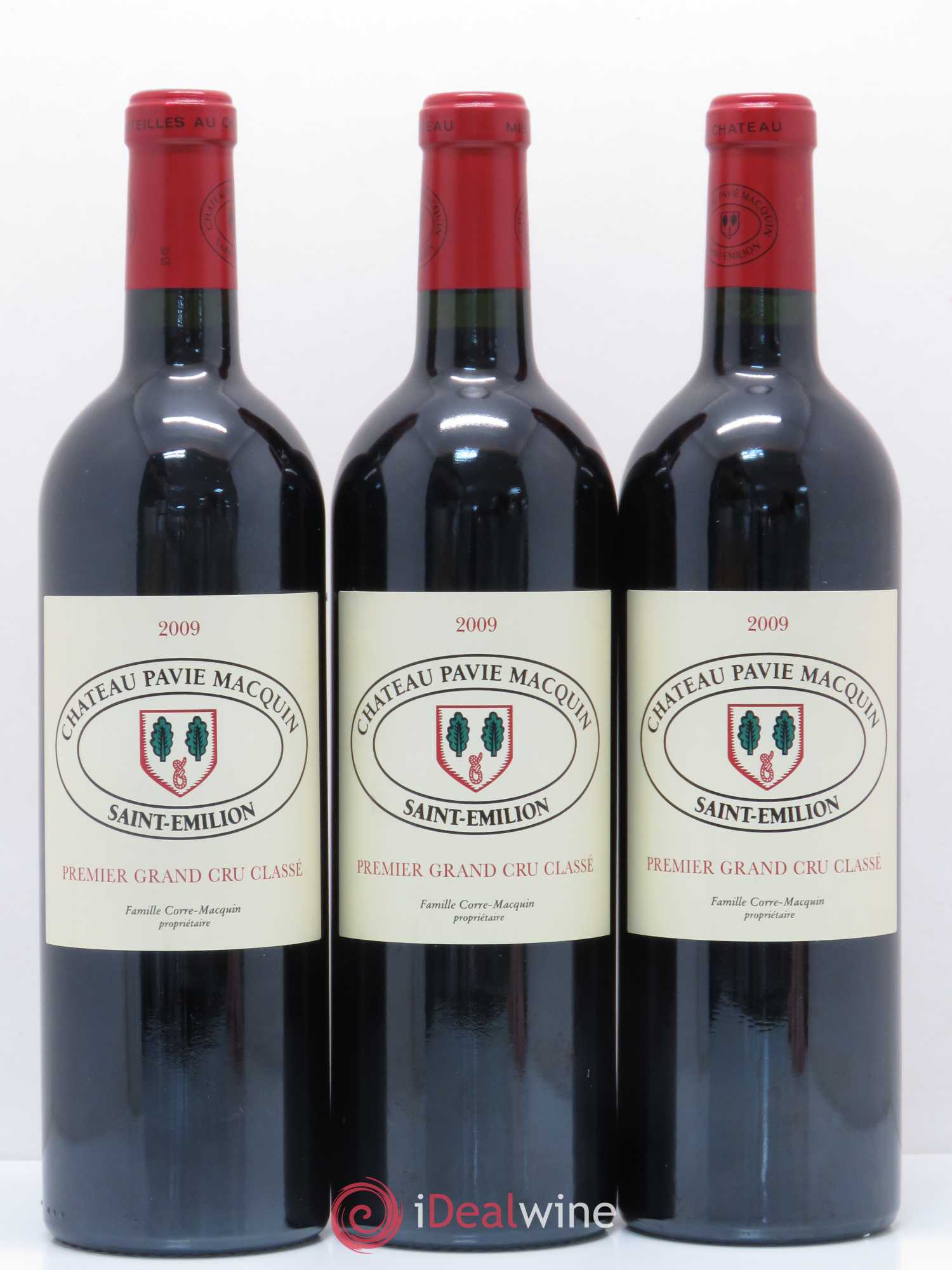 Château Pavie Macquin 1er Grand Cru Classé B 2009 - Lot de 3 bouteilles - 0