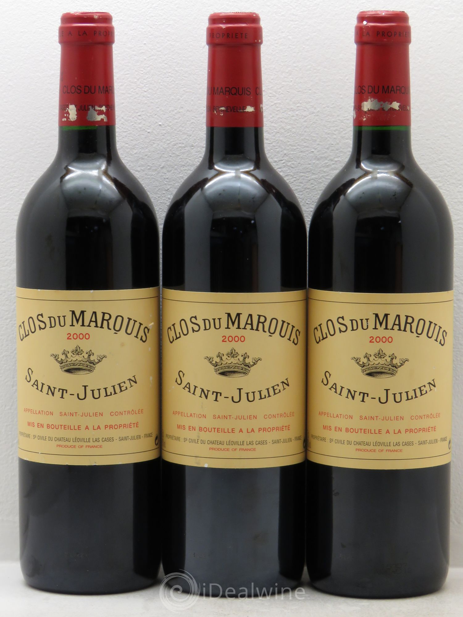 Clos du Marquis 2000 - Lot de 3 bouteilles - 0