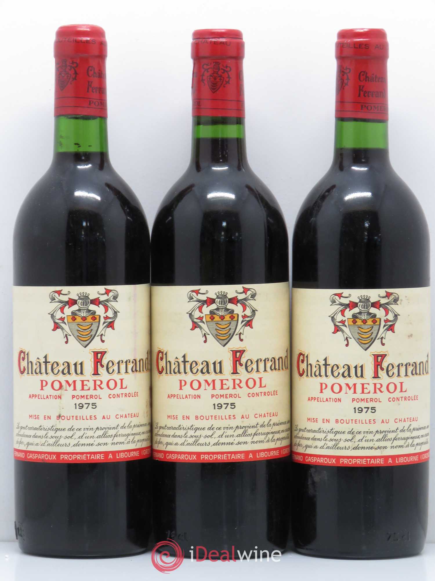 Château Ferrand (sans prix de réserve) 1975 - Lot de 3 bouteilles - 0