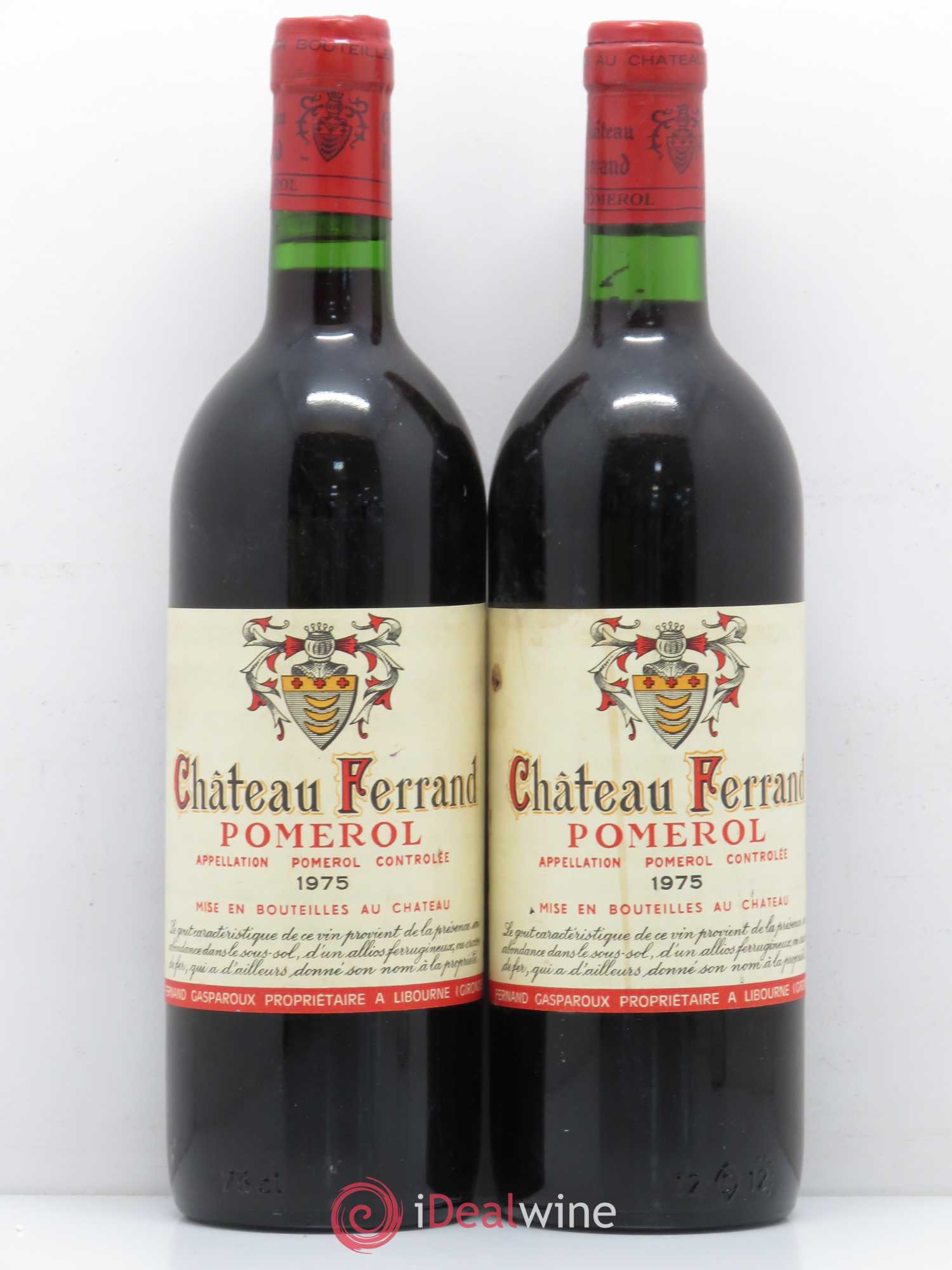 Château Ferrand 1975 - Lot de 2 bouteilles - 0
