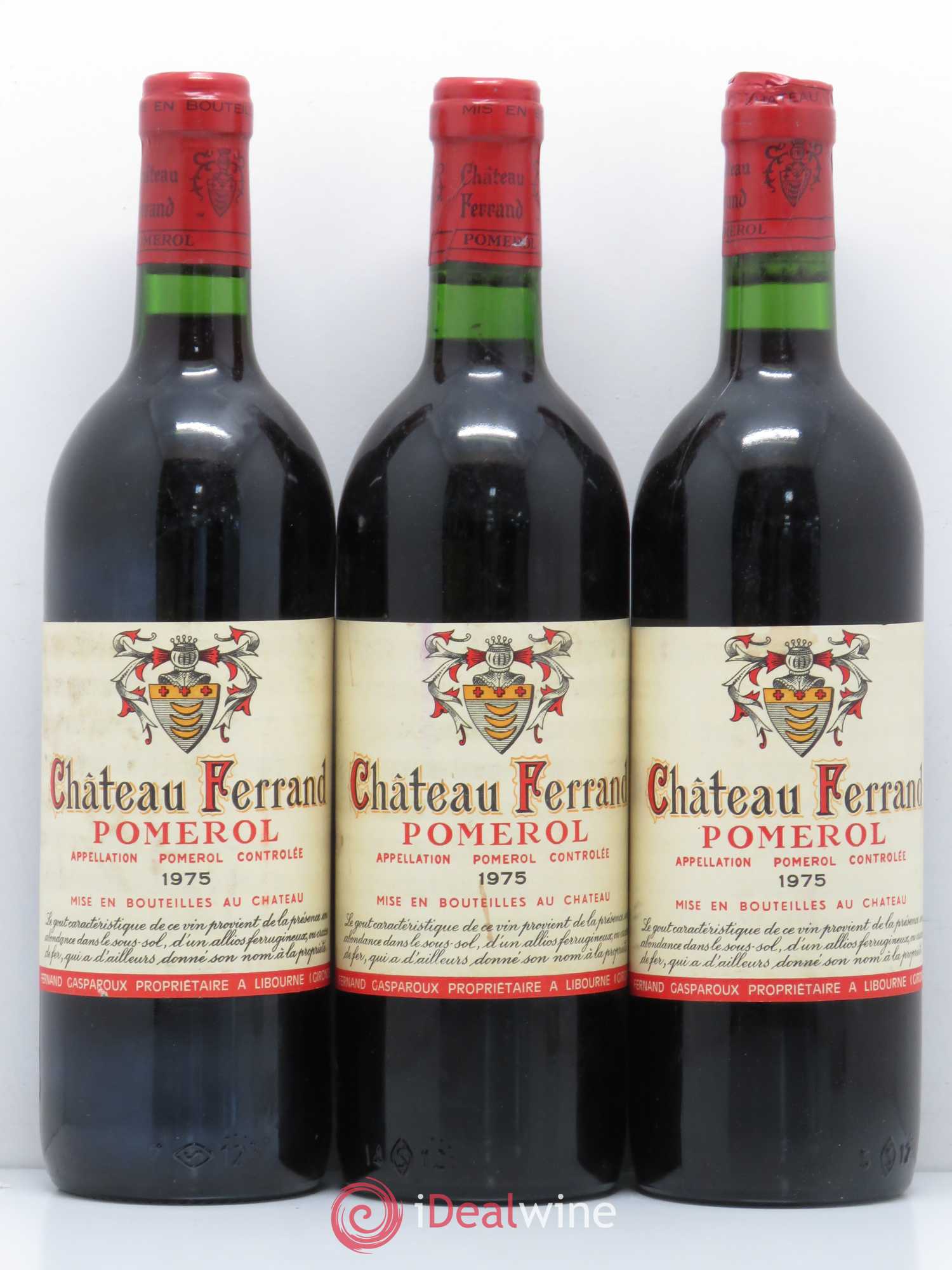 Château Ferrand (sans prix de réserve) 1975 - Lot de 3 bouteilles - 0
