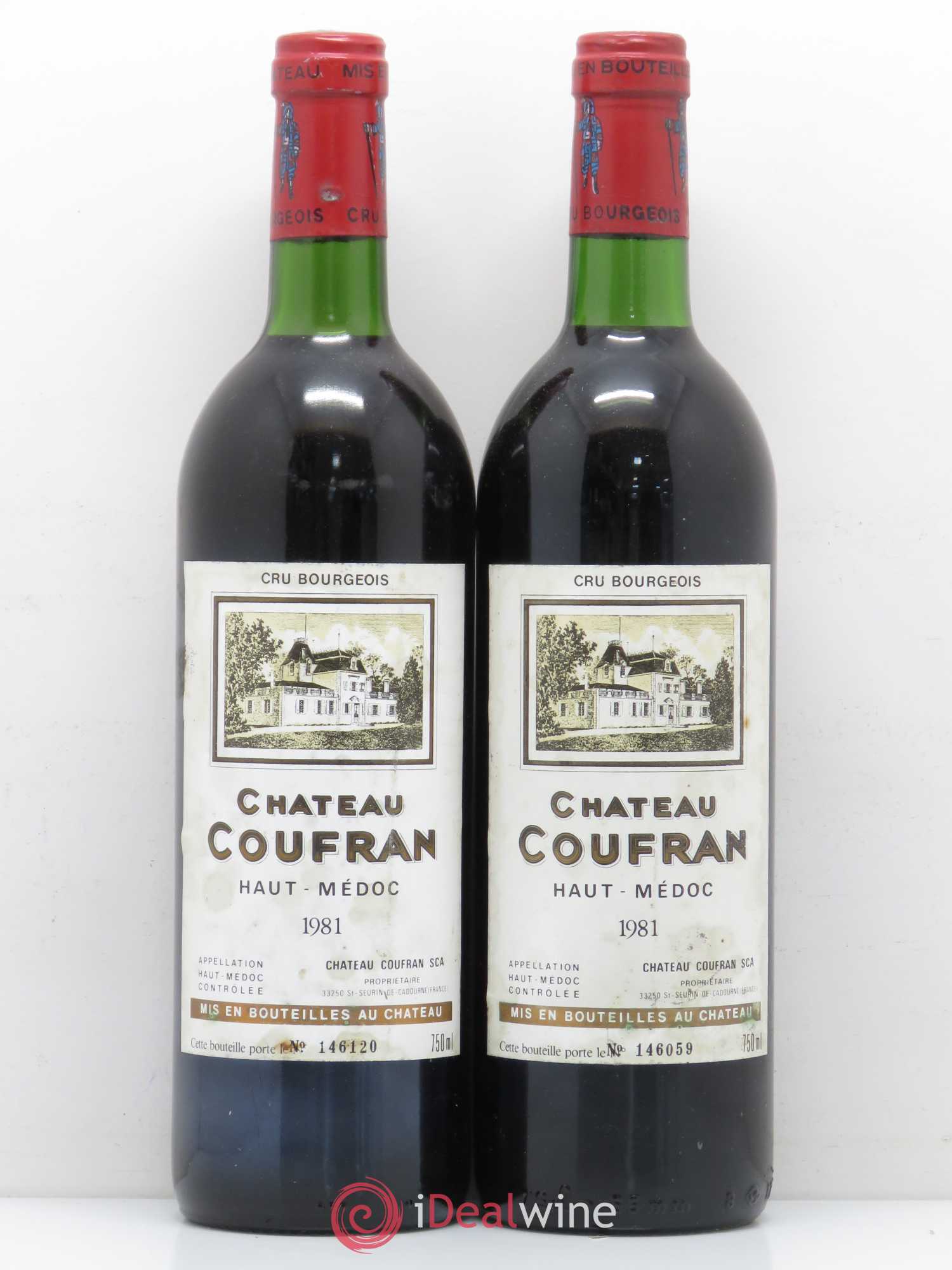Château Coufran Cru Bourgeois 1981 - Lot de 2 bouteilles - 0