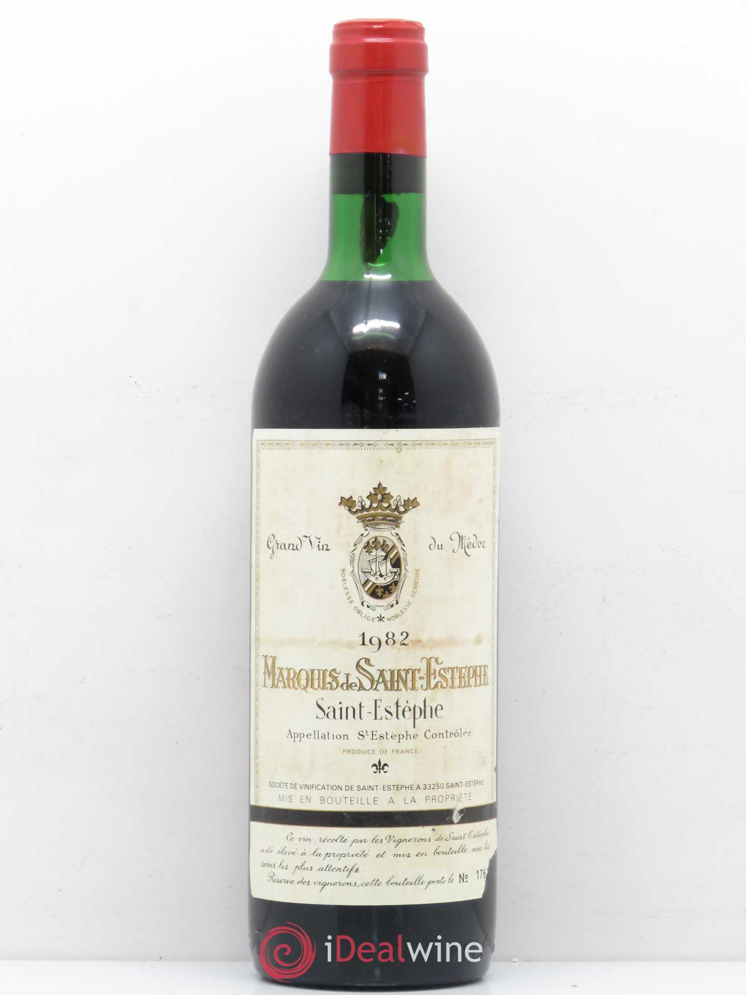 Marquis de Saint Estèphe 1982 - Lot de 1 bouteille - 0