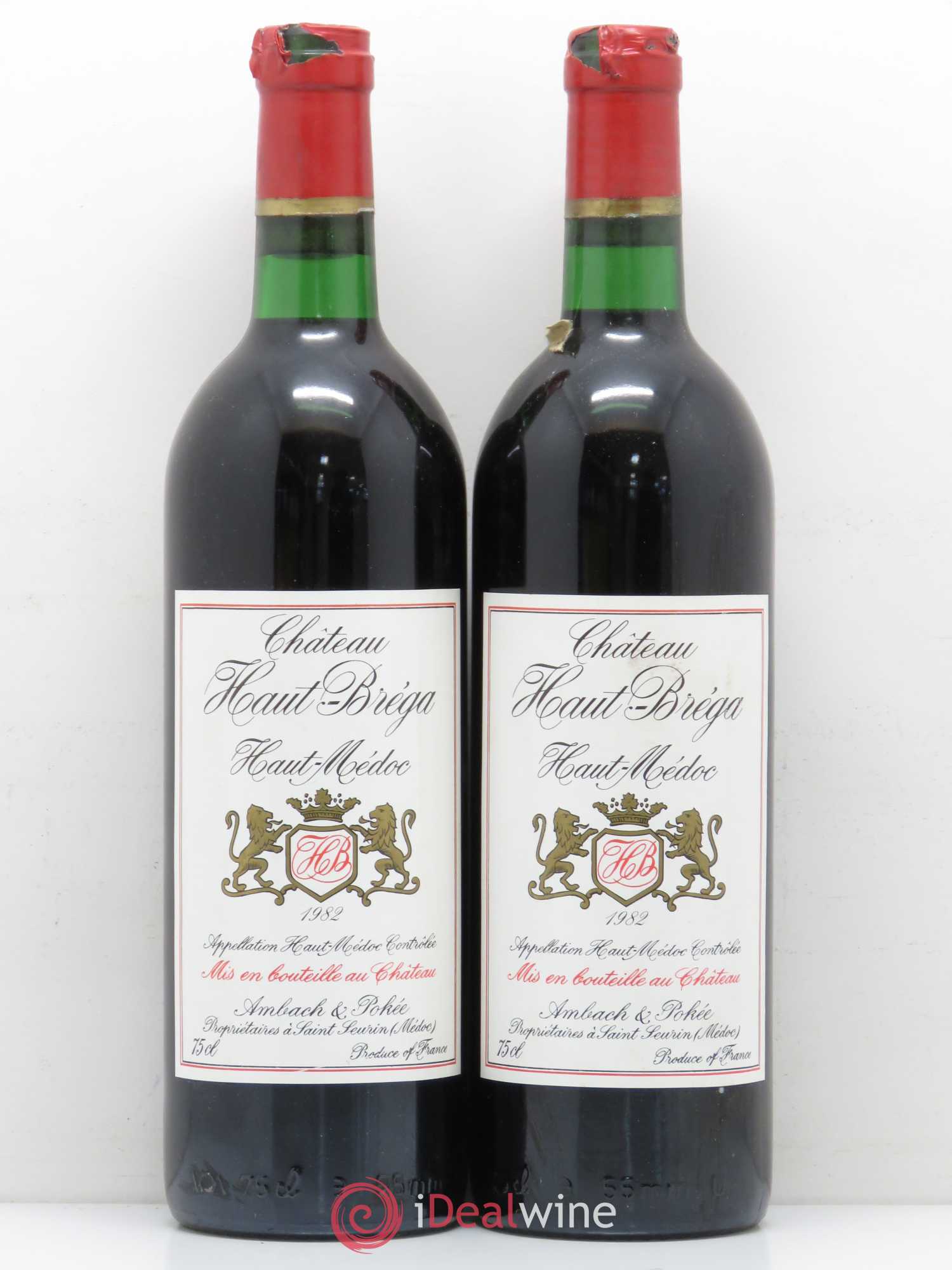 Haut Médoc Château Haut Brega (sans prix de réserve) 1982 - Posten von 2 Flaschen - 0