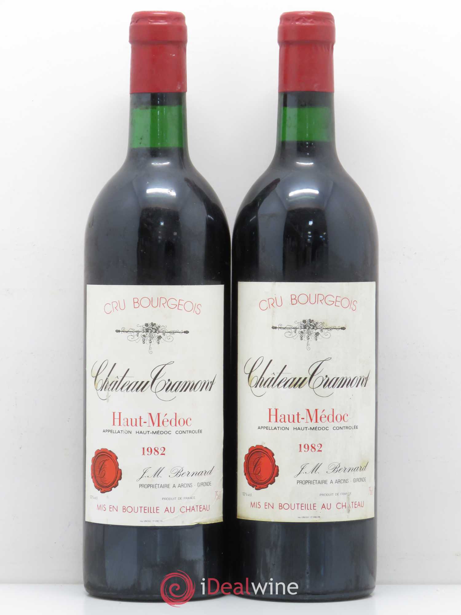 Haut Médoc Château Tramont 1982 - Posten von 2 Flaschen - 0