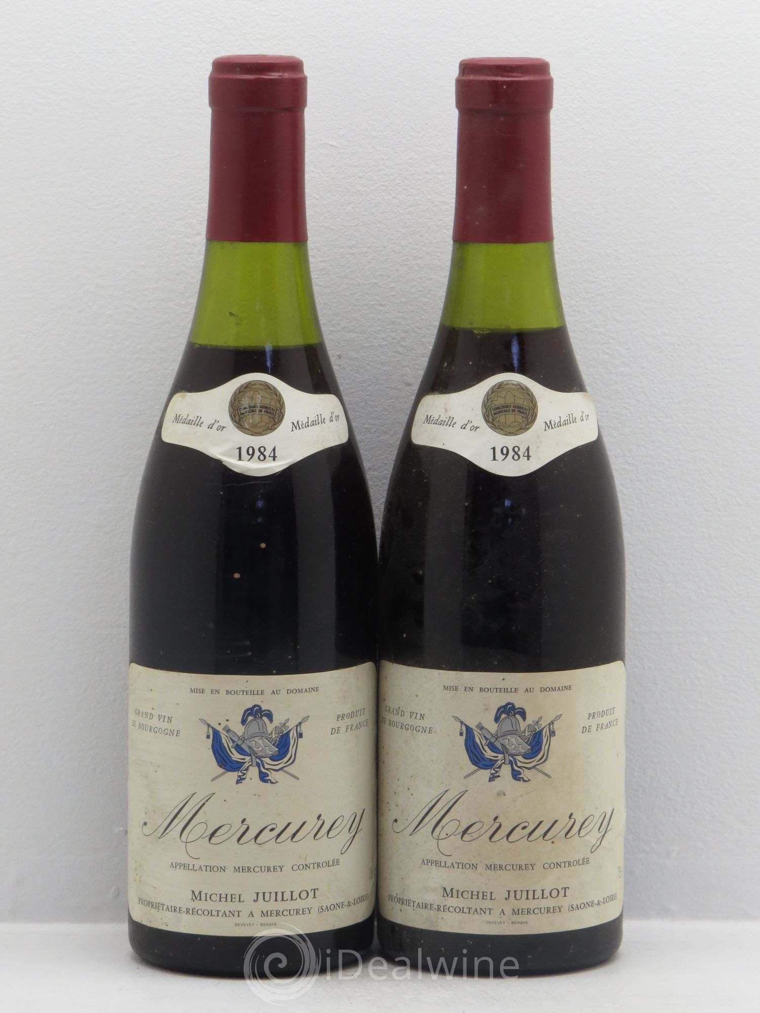 Mercurey Michel Juillot (Domaine) 1984 - Lot de 2 bouteilles - 0