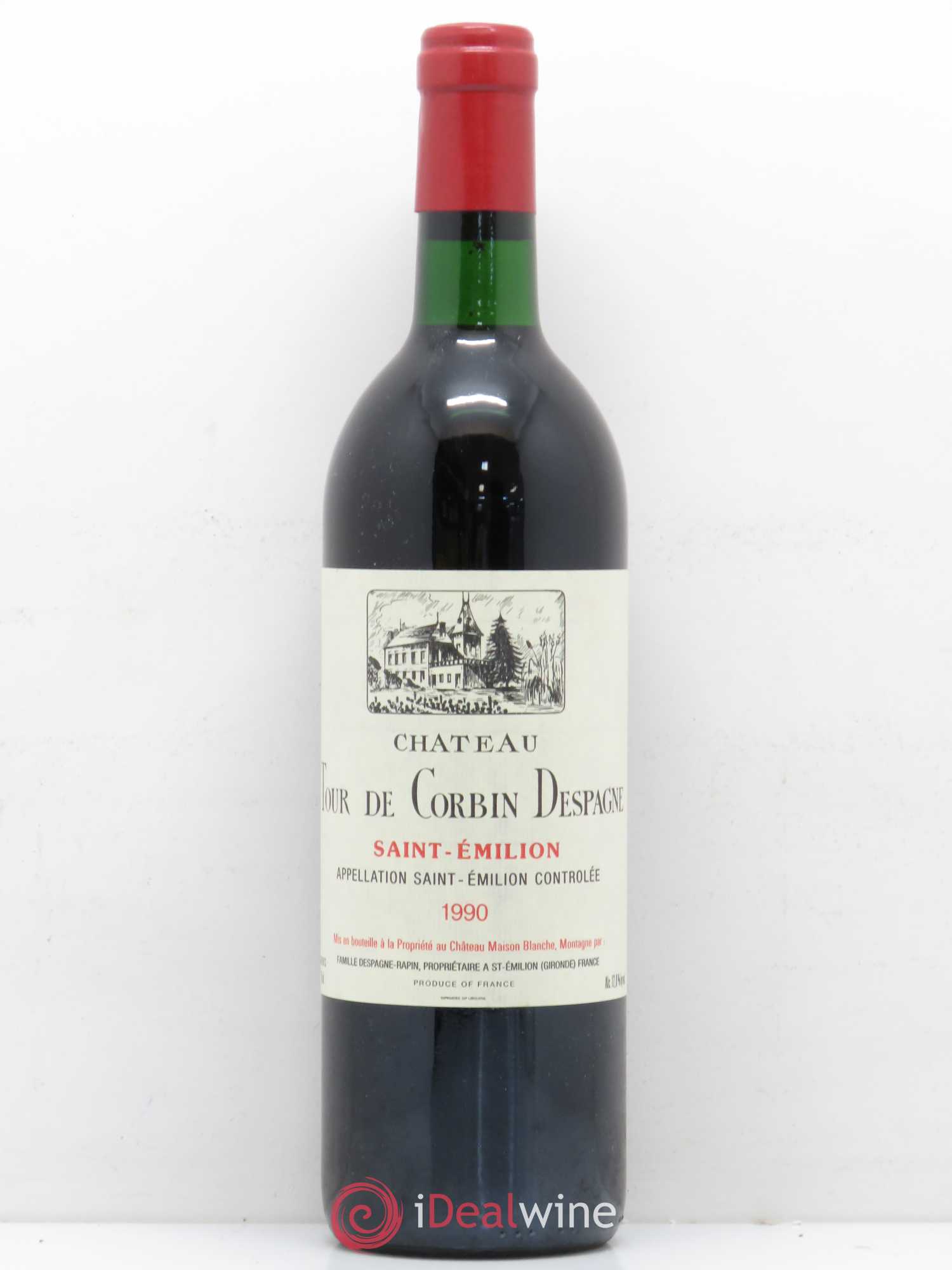 Saint-Émilion Tour de Corbin Despagne 1990 - Lot de 1 bouteille - 0