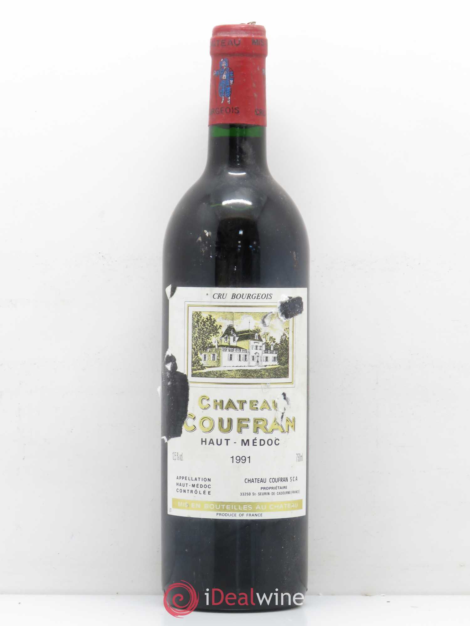 Château Coufran Cru Bourgeois 1991 - Lot de 1 bouteille - 0