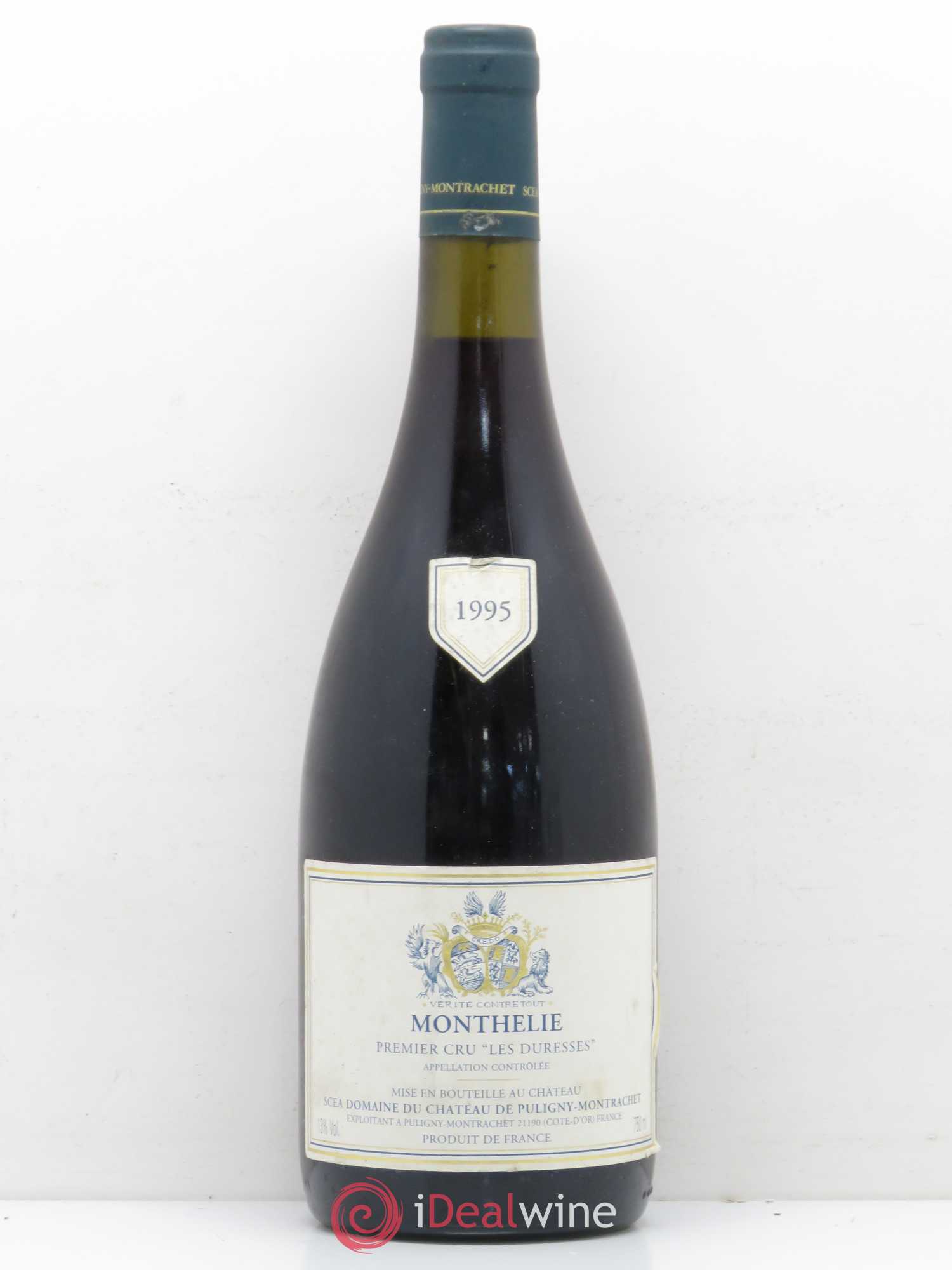 Monthélie 1er Cru Les duresses Domaine du Château de Puligny Montrachet 1995 - Posten von 1 Flasche - 0