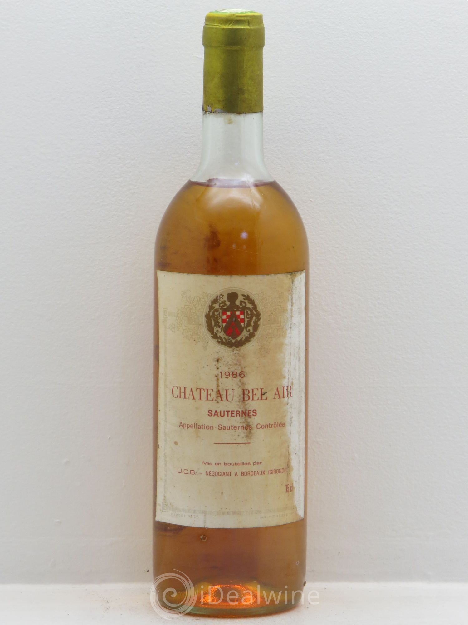 Sauternes Château Bel-Air 1986 - Lotto di 1 bottiglia - 0