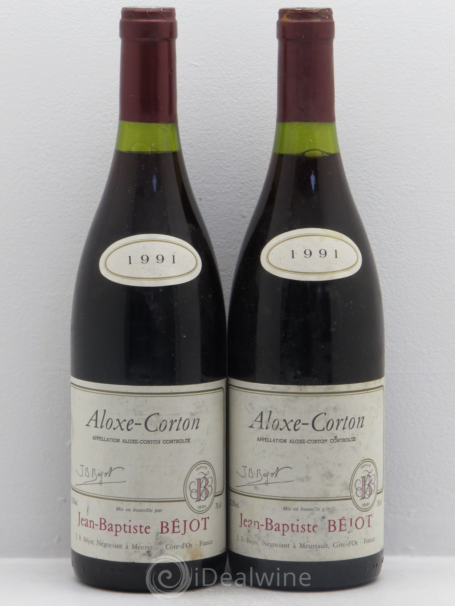 Aloxe-Corton Jean-Baptiste Béjot 1991 - Posten von 2 Flaschen - 0