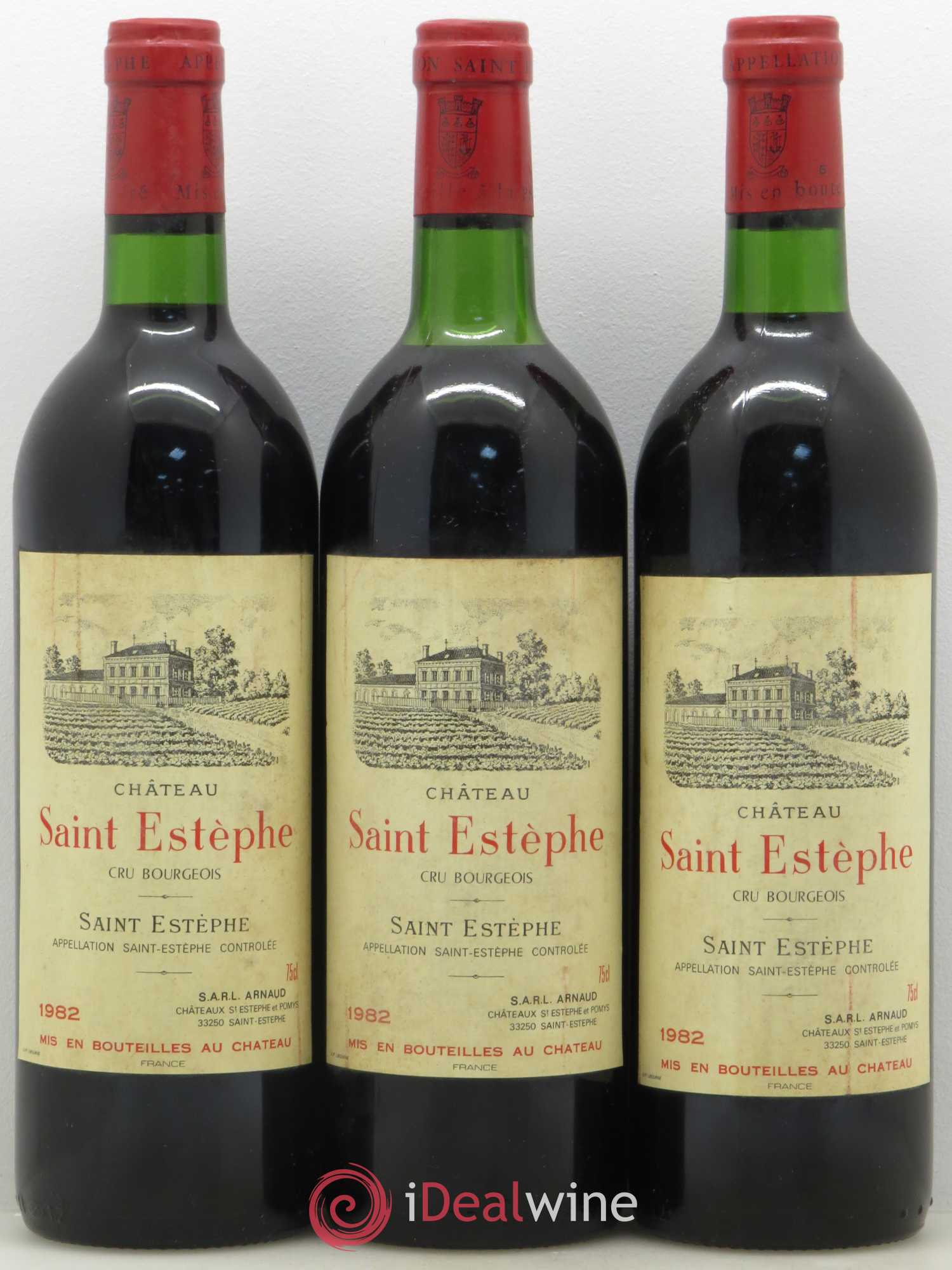 Château Saint-Estèphe (sans prix de réserve) 1982 - Lot de 3 bouteilles - 0