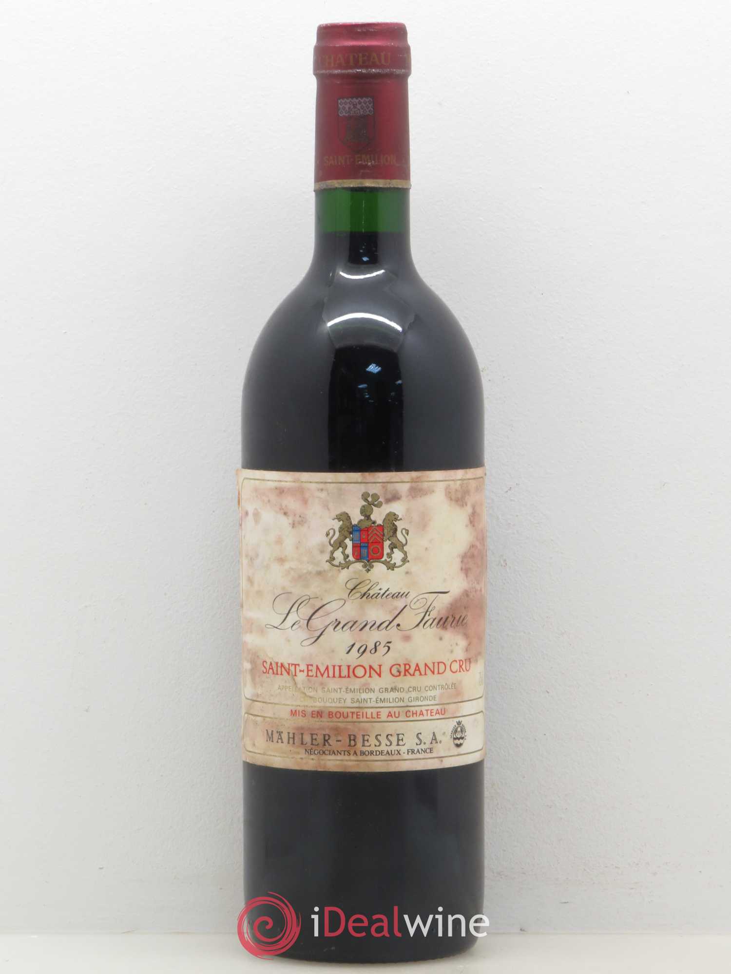Saint-Émilion Château Le Grand Faurie (sans prix de réserve) 1985 - Posten von 1 Flasche - 0