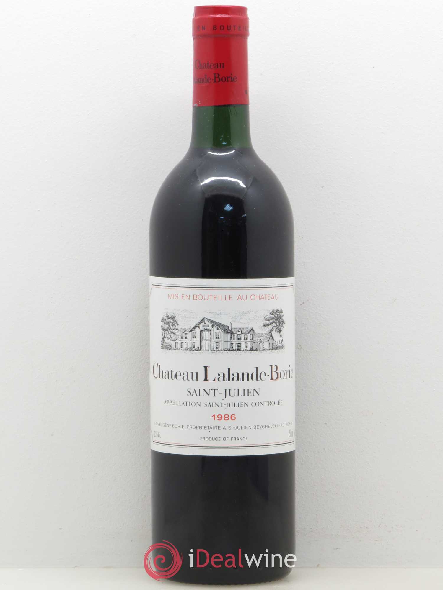 Château Lalande Borie 1986 - Lot de 1 bouteille - 0