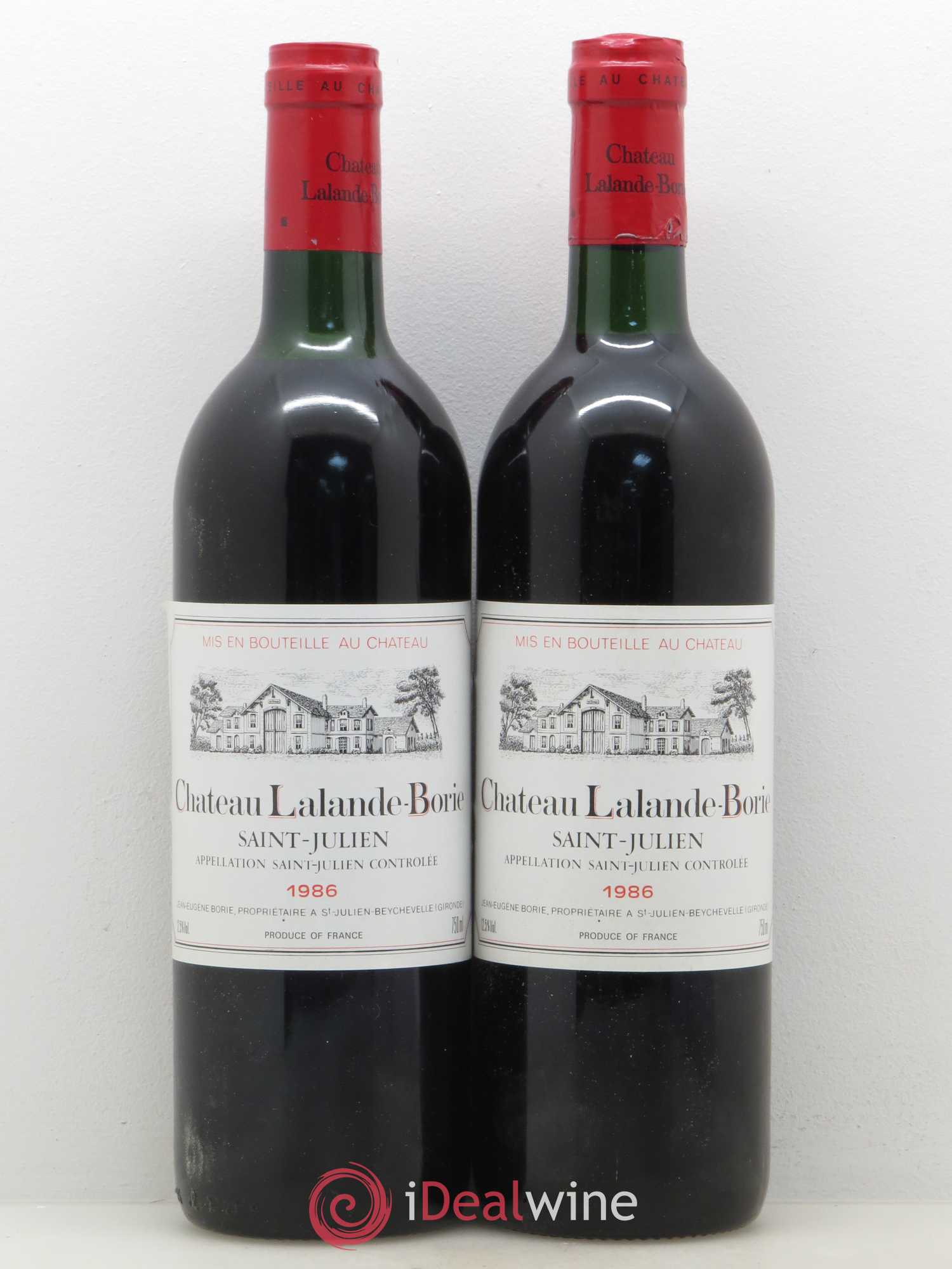 Château Lalande Borie 1986 - Lot de 2 bouteilles - 0