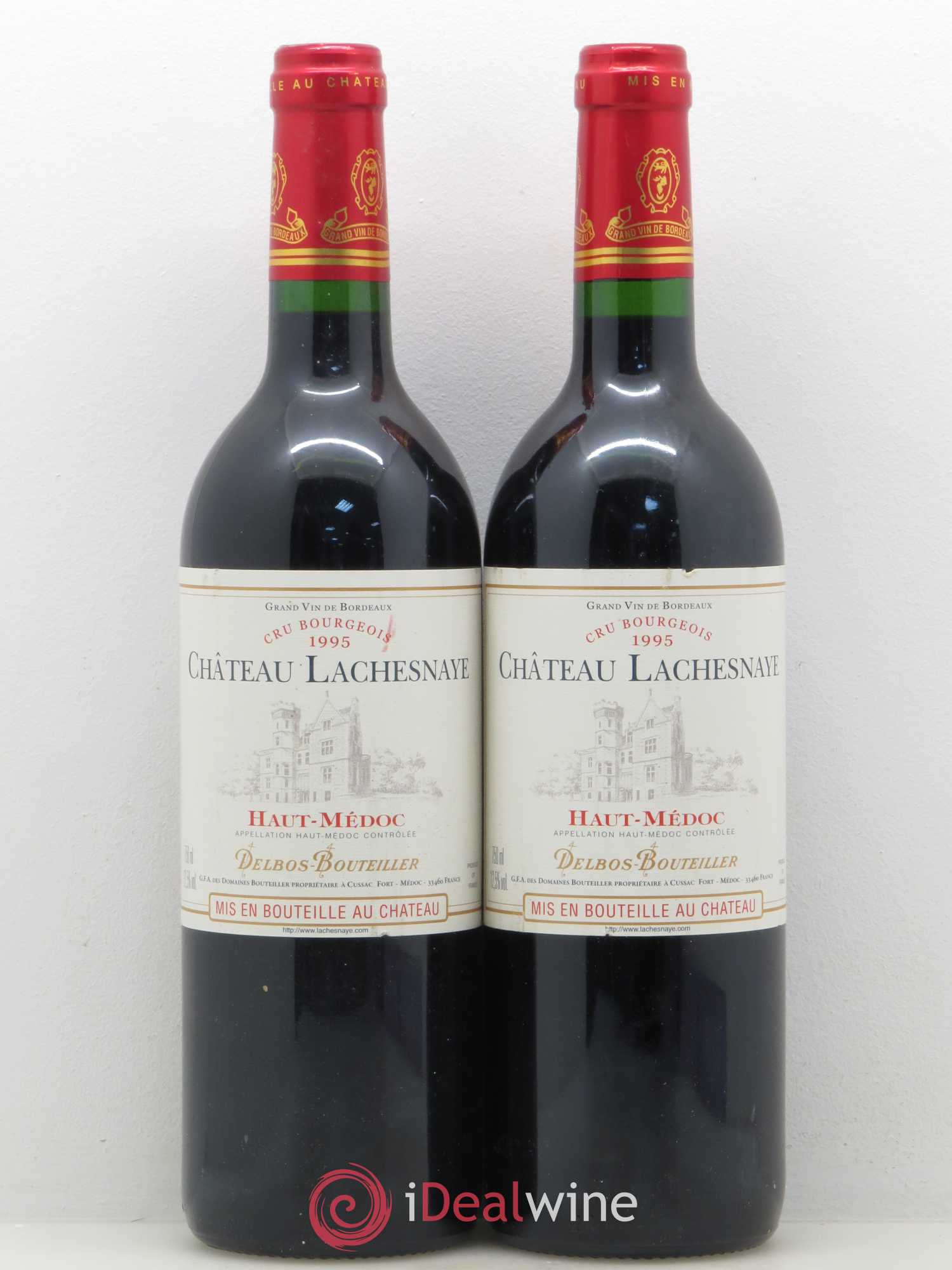 Château Lachesnaye Cru Bourgeois (senza prezzo di riserva) 1995 - Lotto di 2 bottiglie - 0