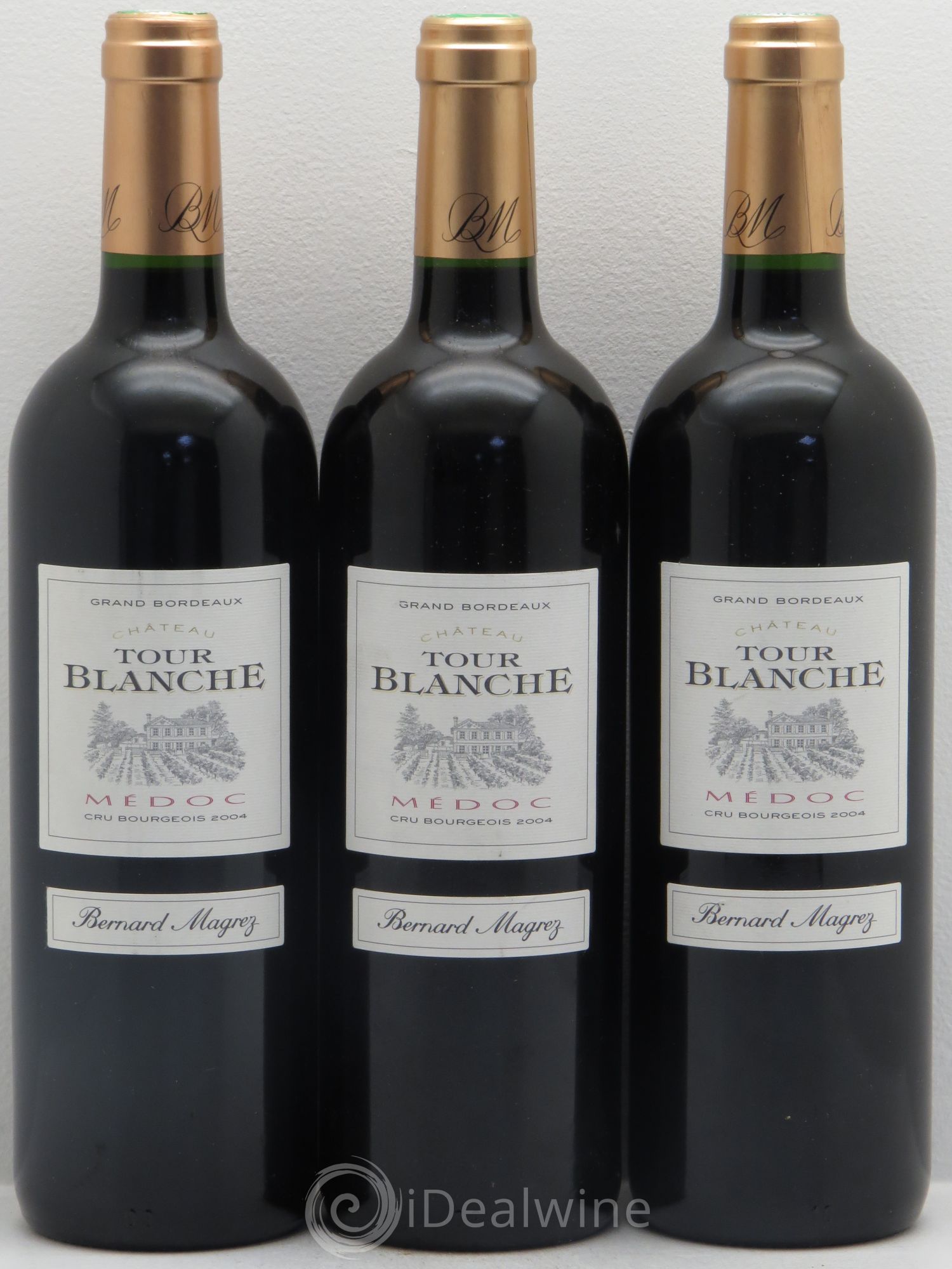 Château Tour Blanche Cru Bourgeois (sans prix de réserve) 2004 - Lot de 3 bouteilles - 0