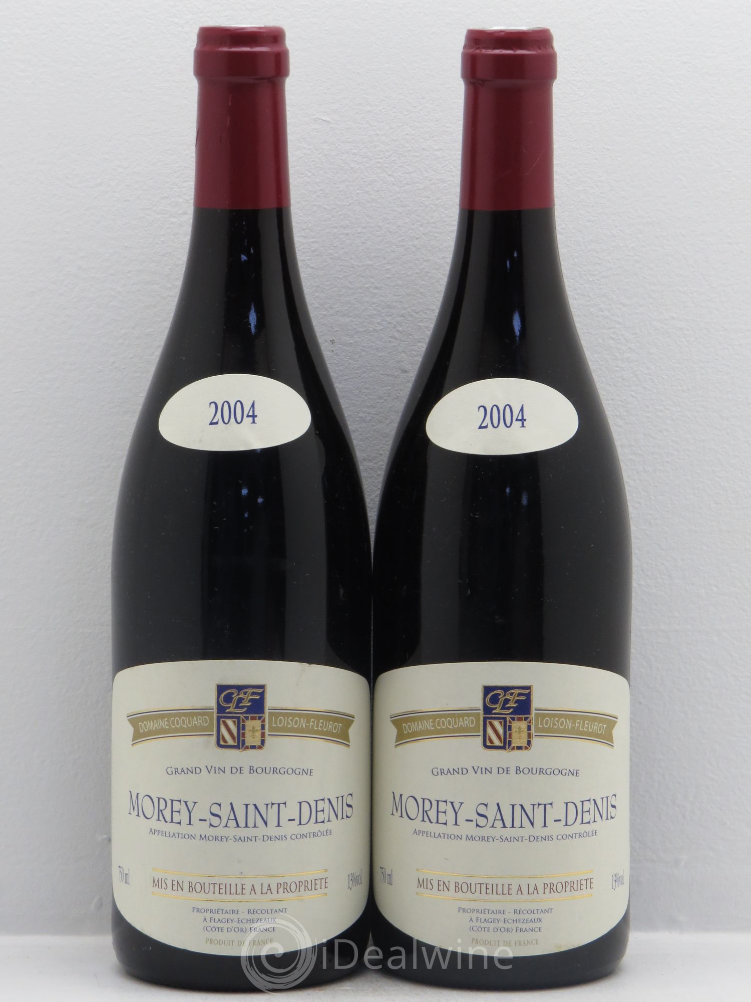 Morey-Saint-Denis Coquard Loison Fleurot 2004 - Lot de 2 bouteilles - 0
