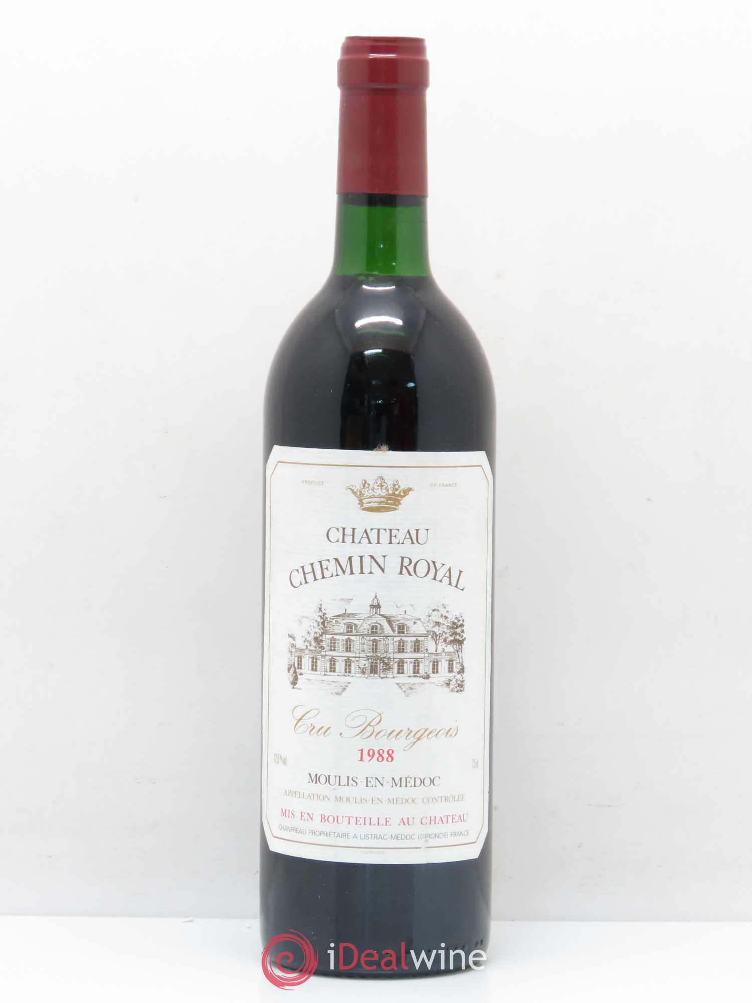 Château Moulis Château Chemin Royal 1988 - Lot de 1 bouteille - 0