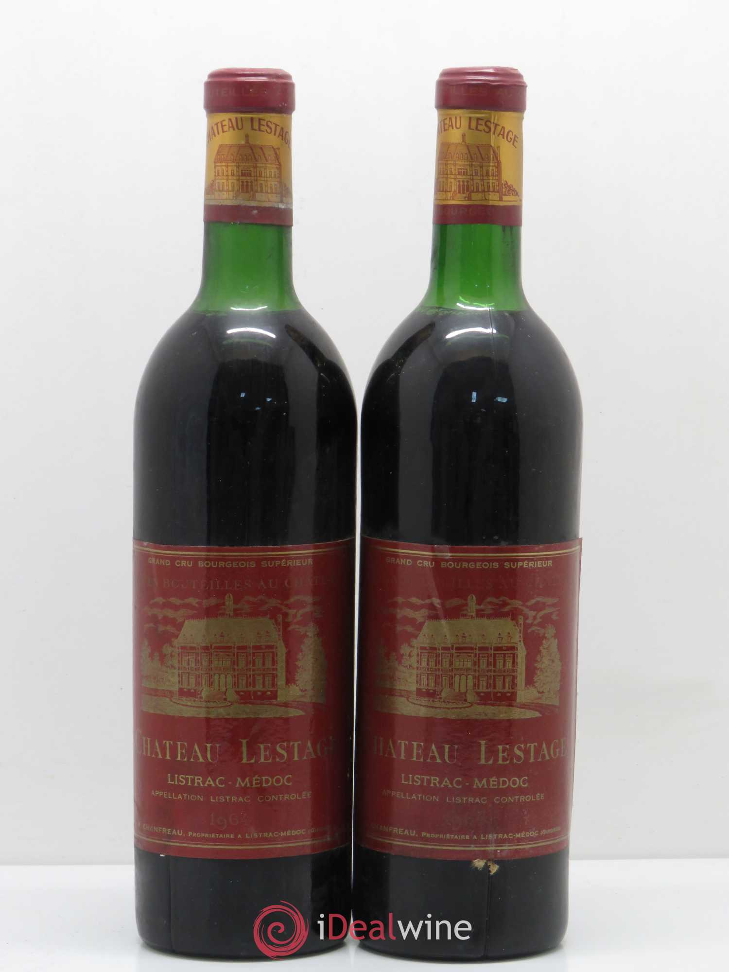 Château Lestage Cru Bourgeois (sans prix de réserve) 1964 - Lot de 2 bouteilles - 0