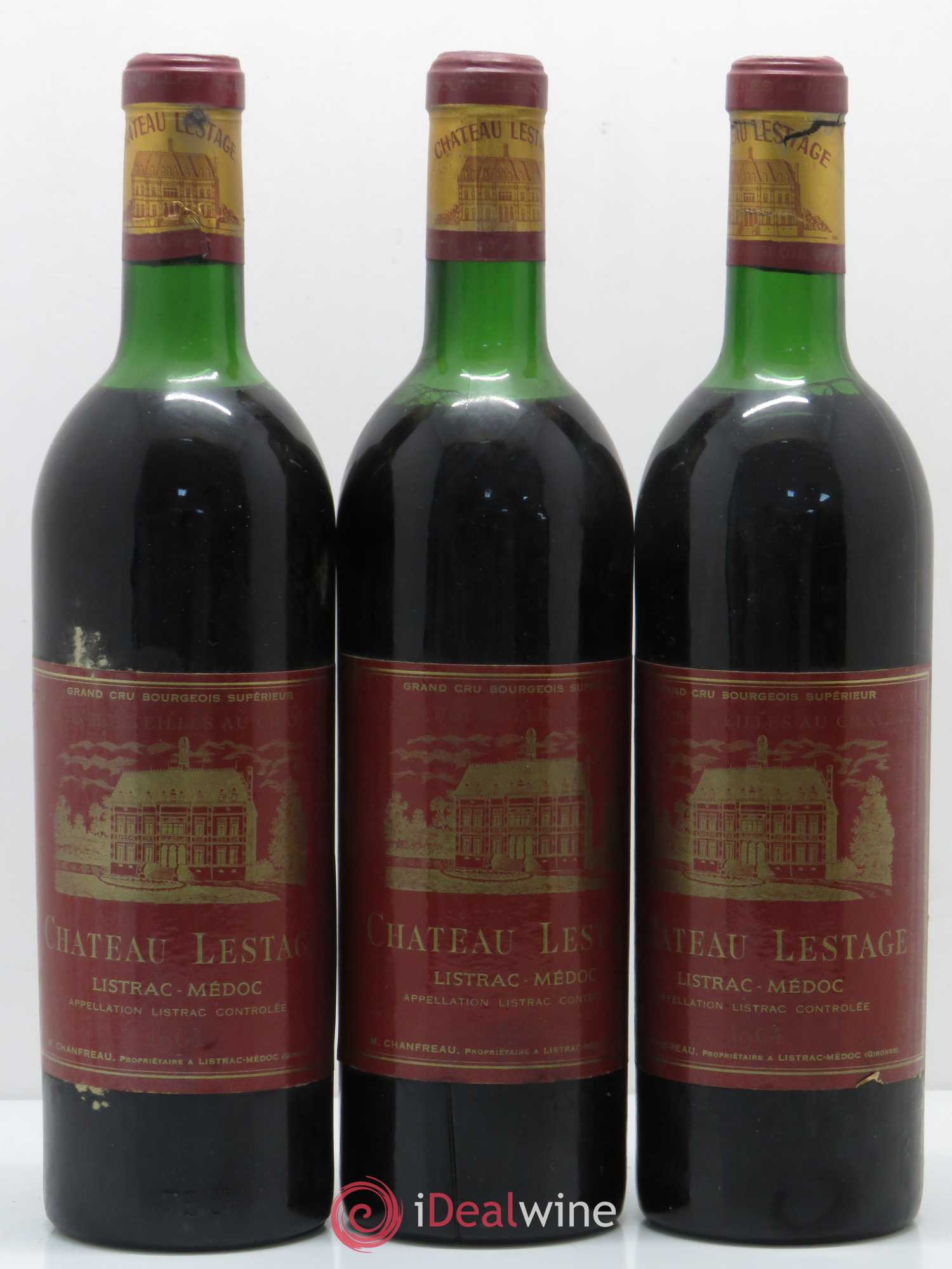 Château Lestage Cru Bourgeois (sans prix de réserve) 1964 - Lot de 3 bouteilles - 0