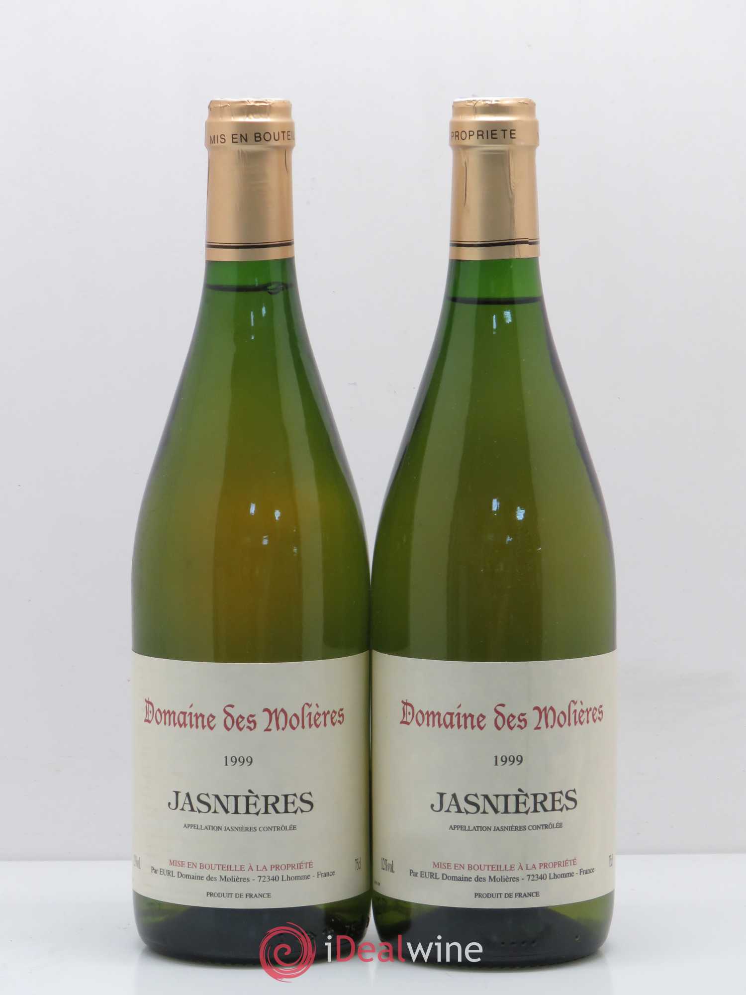 Jasnières Domaine des Molieres 1999 - Posten von 2 Flaschen - 0
