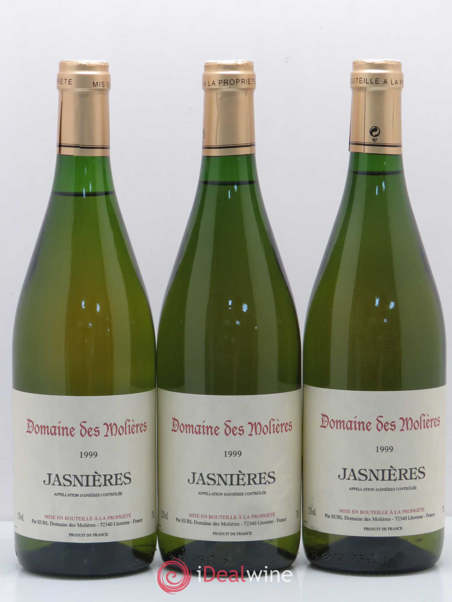 Jasnières Domaine des Molieres 1999 - Posten von 3 Flaschen - 0