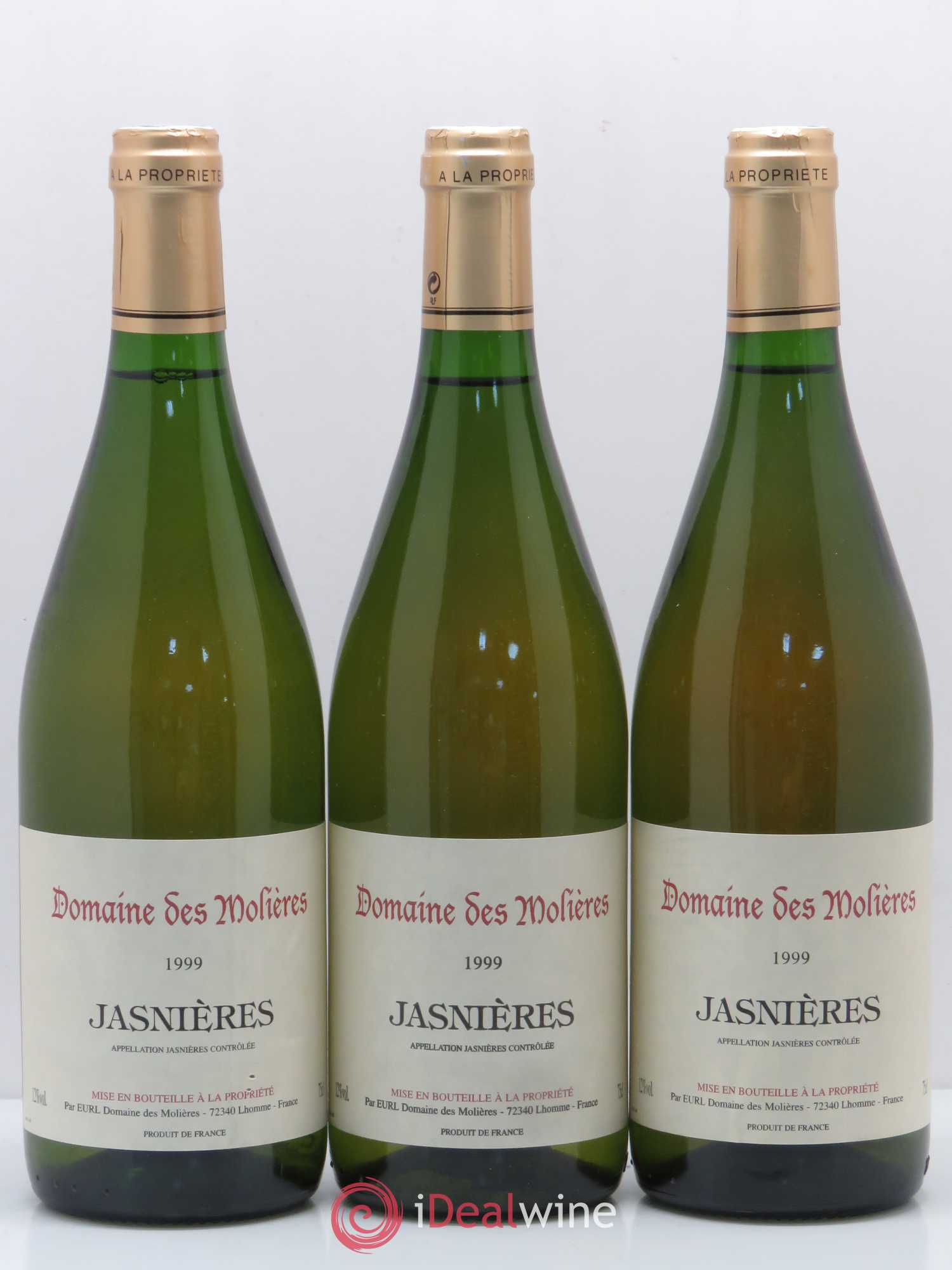 Jasnières Domaine des Molieres 1999 - Posten von 3 Flaschen - 0