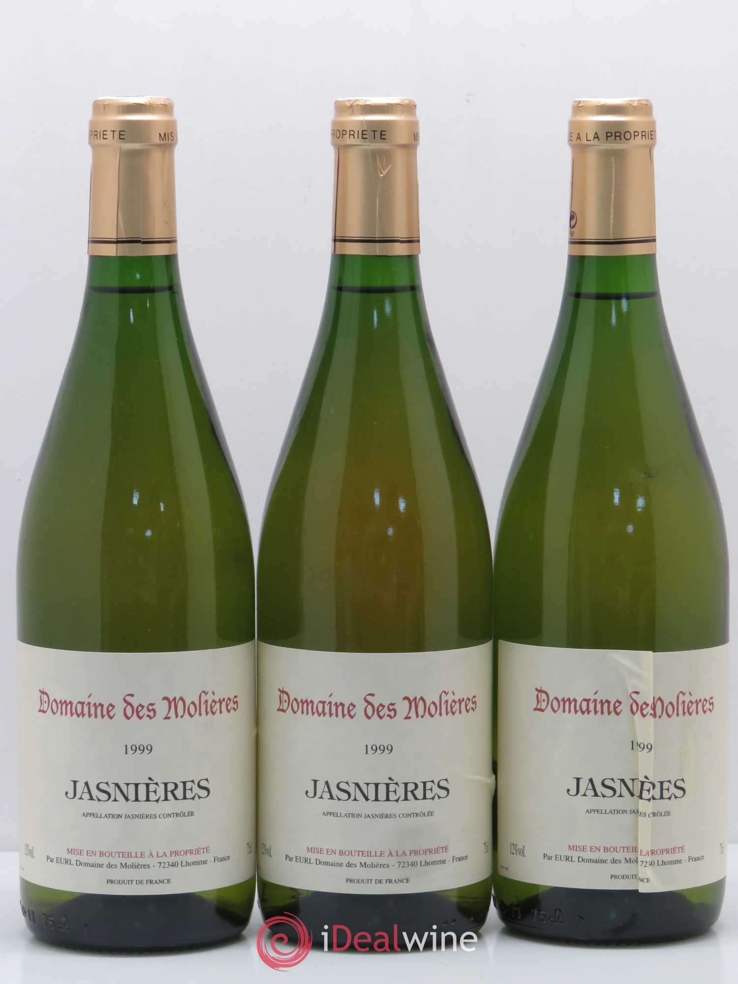 Jasnières Domaine des Molieres 1999 - Posten von 3 Flaschen - 0