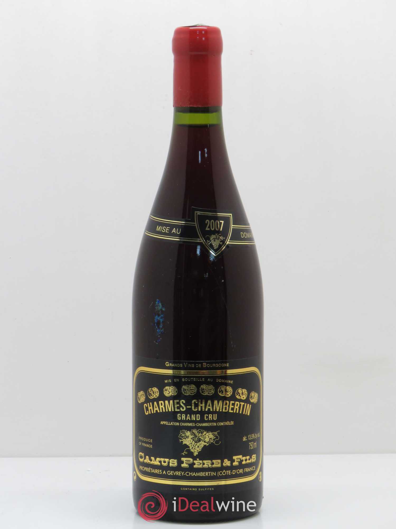 Charmes-Chambertin Grand Cru Camus Père et Fils (Domaine) 2007 - Lot de 1 bouteille - 0