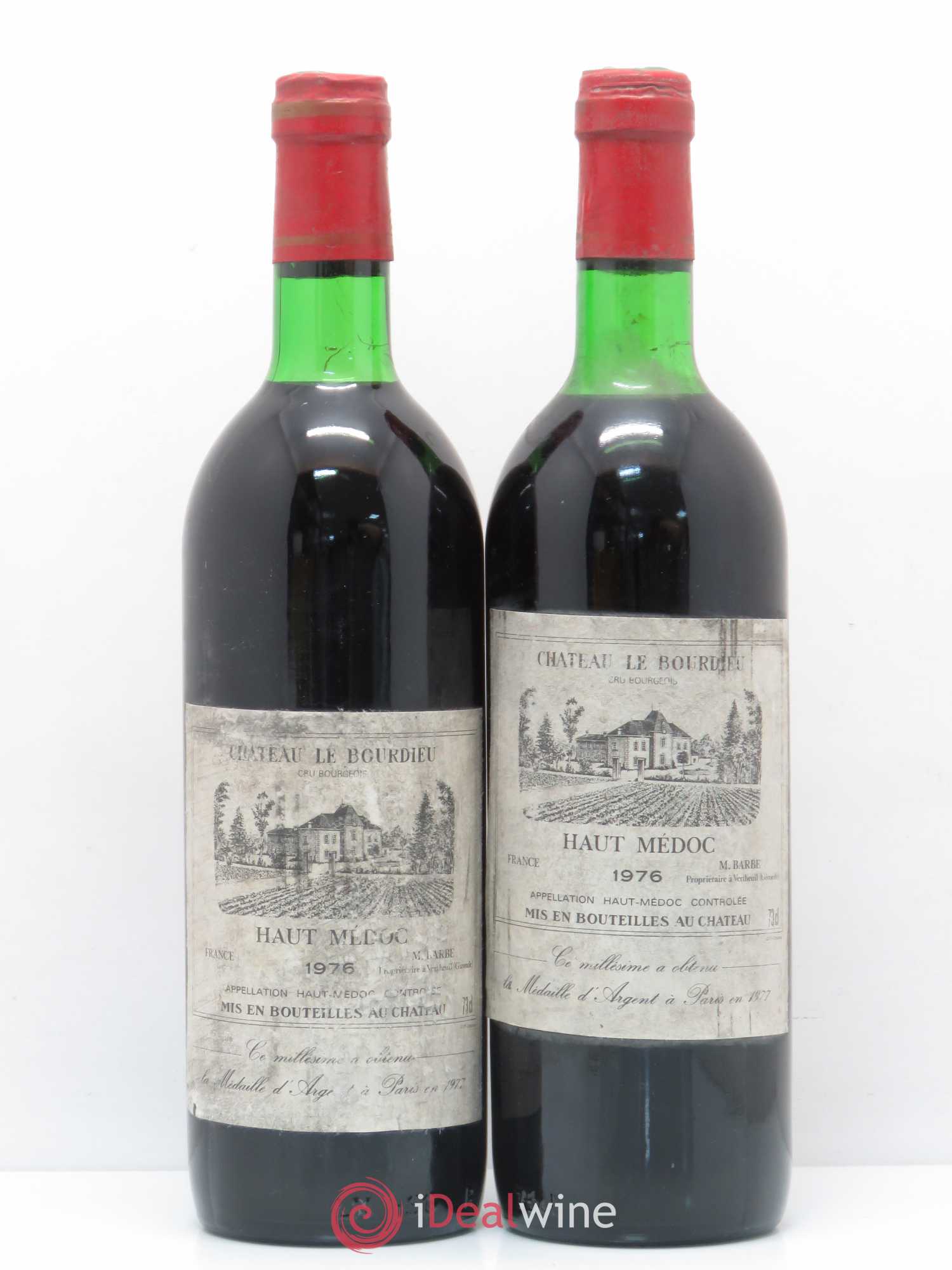 Château le Bourdieu Cru Bourgeois (senza prezzo di riserva) 1976 - Lotto di 2 bottiglie - 0